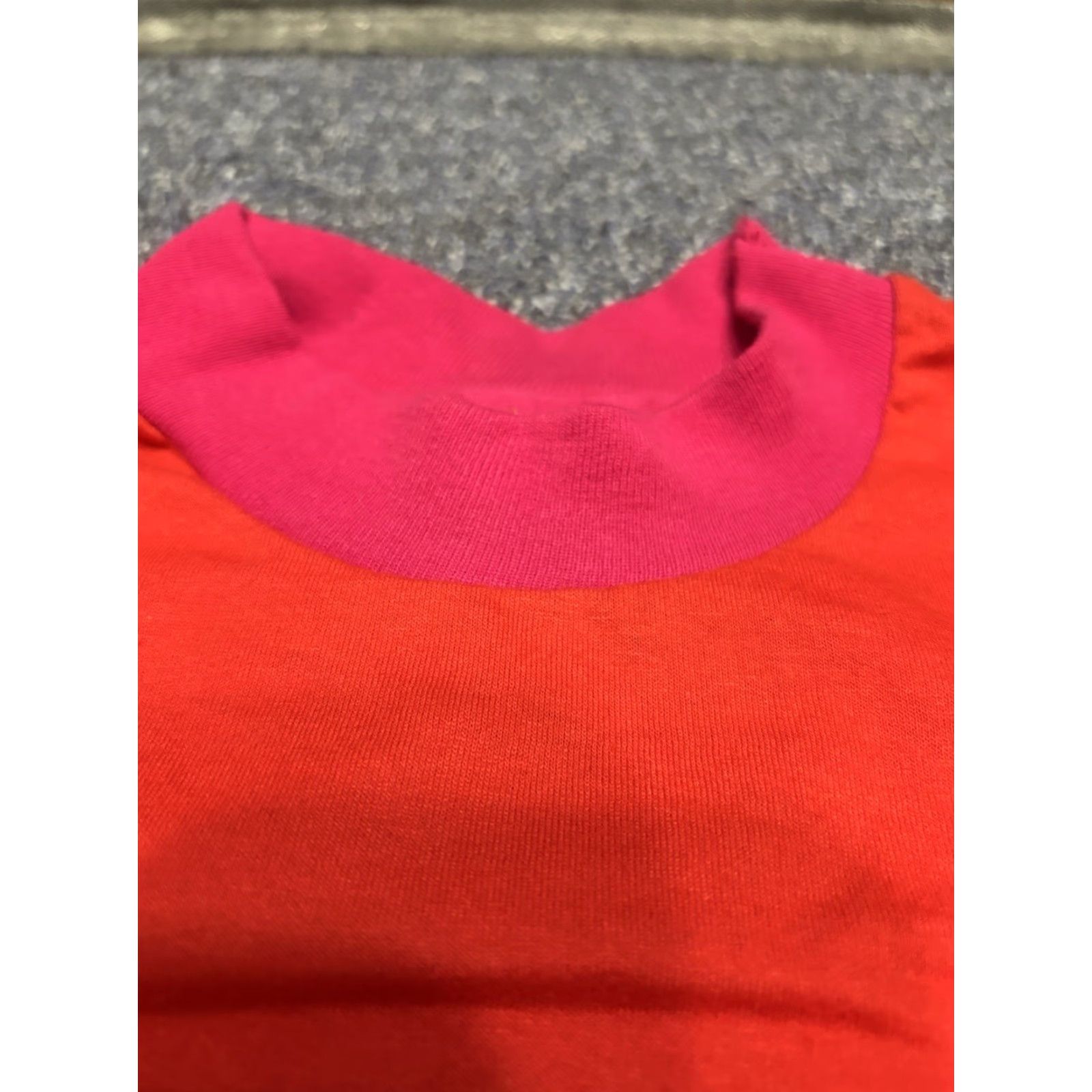 Vintage VINTAGE Unbranded T-Shirt Men M Mock Neck Long Sleeve Single Stitch Made USA 90s Red Cotton Fleece Thermal All Seasons Outdoor Size US M / EU 48-50 / 2 - 2 Thumbnail