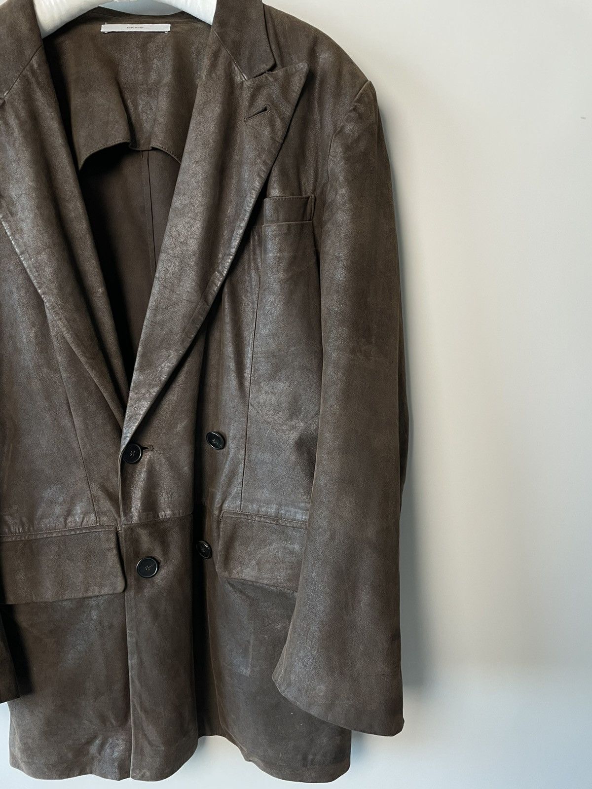 Yves Saint Laurent Yves Saint Laurent Rive Gauche by Tom Ford Waxed Blazer Size 48R - 2 Thumbnail