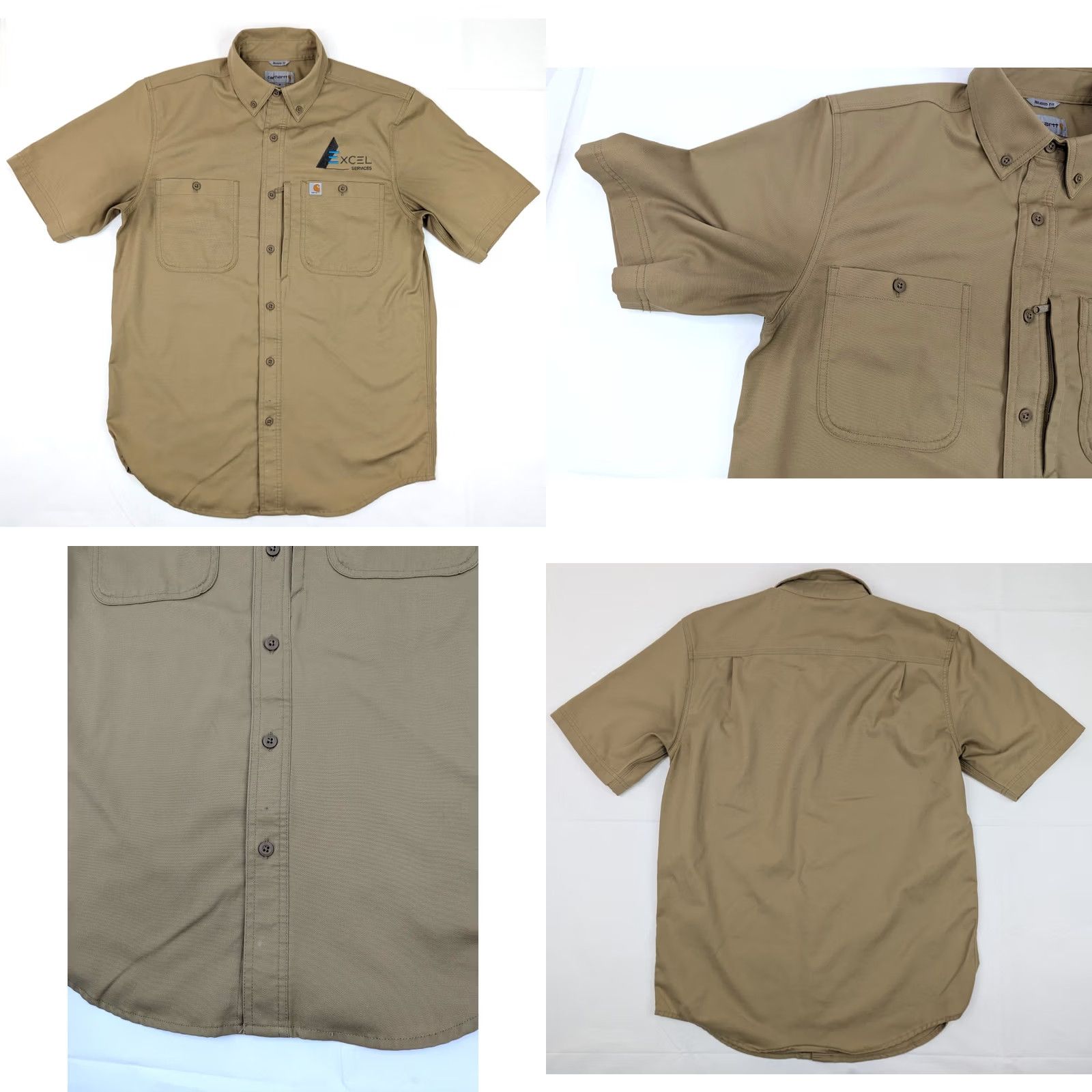 Carhartt Carhartt Button Shirt Lot x 2 – Men M – Rugged Professional Series Tan Beige Relaxed Fitness? Size US M / EU 48-50 / 2 - 9 Thumbnail