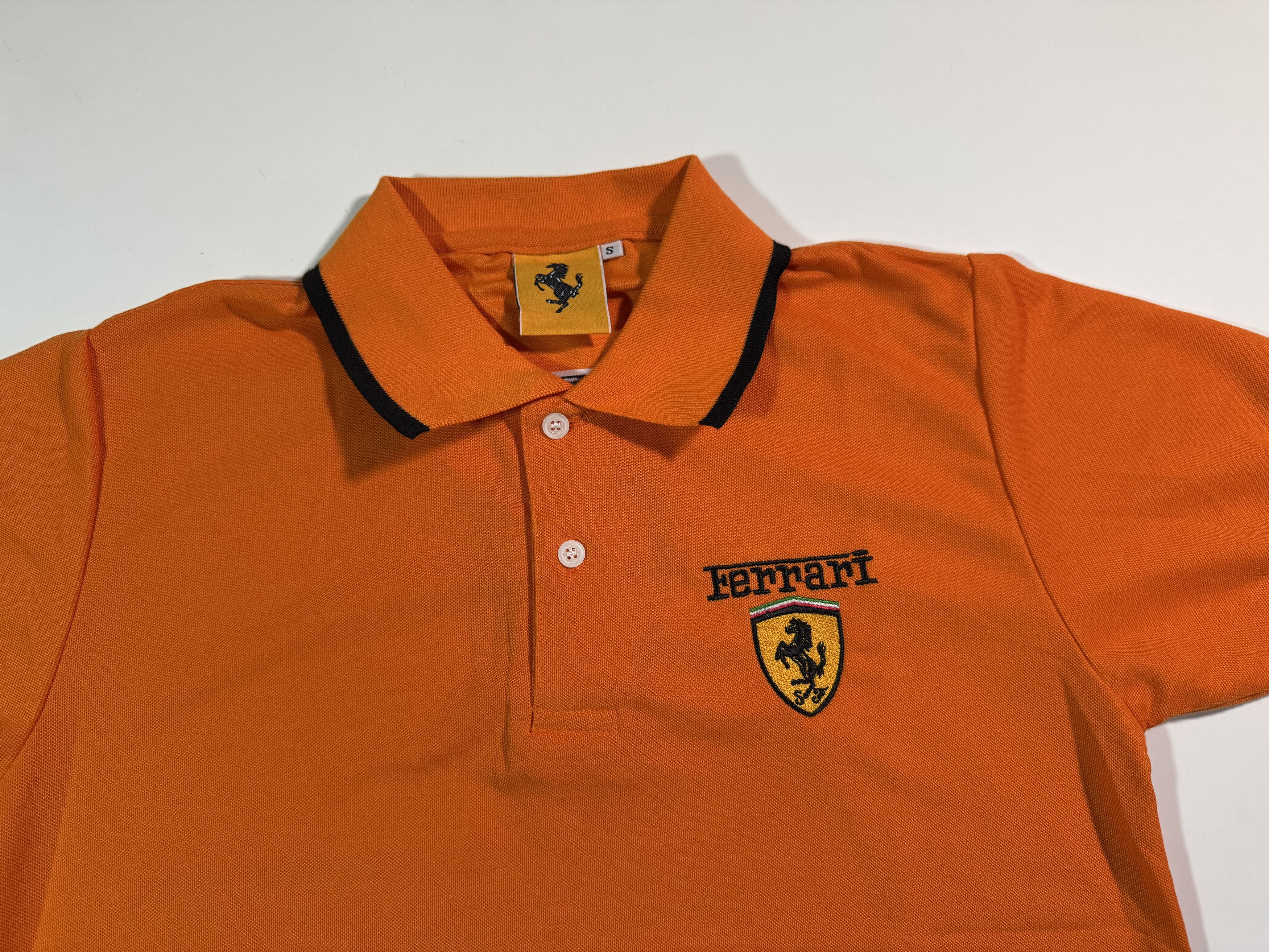 Ferrari Vintage 1996 Ferrari Polo T-shirt Orange Official F-1 Racing Size US S / EU 44-46 / 1 - 4 Thumbnail