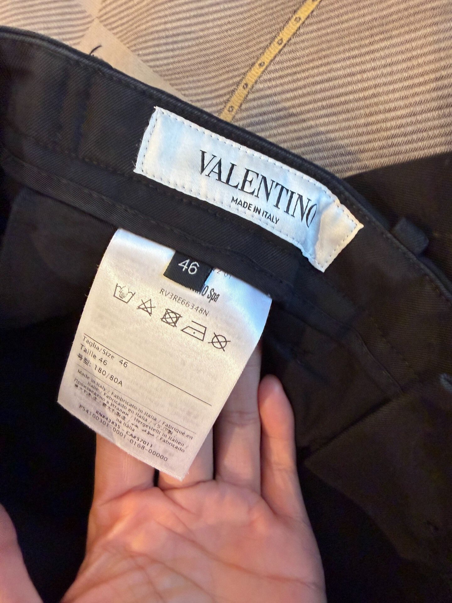 Valentino black men's cargo pants size 46 Size US 30 / EU 46 - 6 Thumbnail