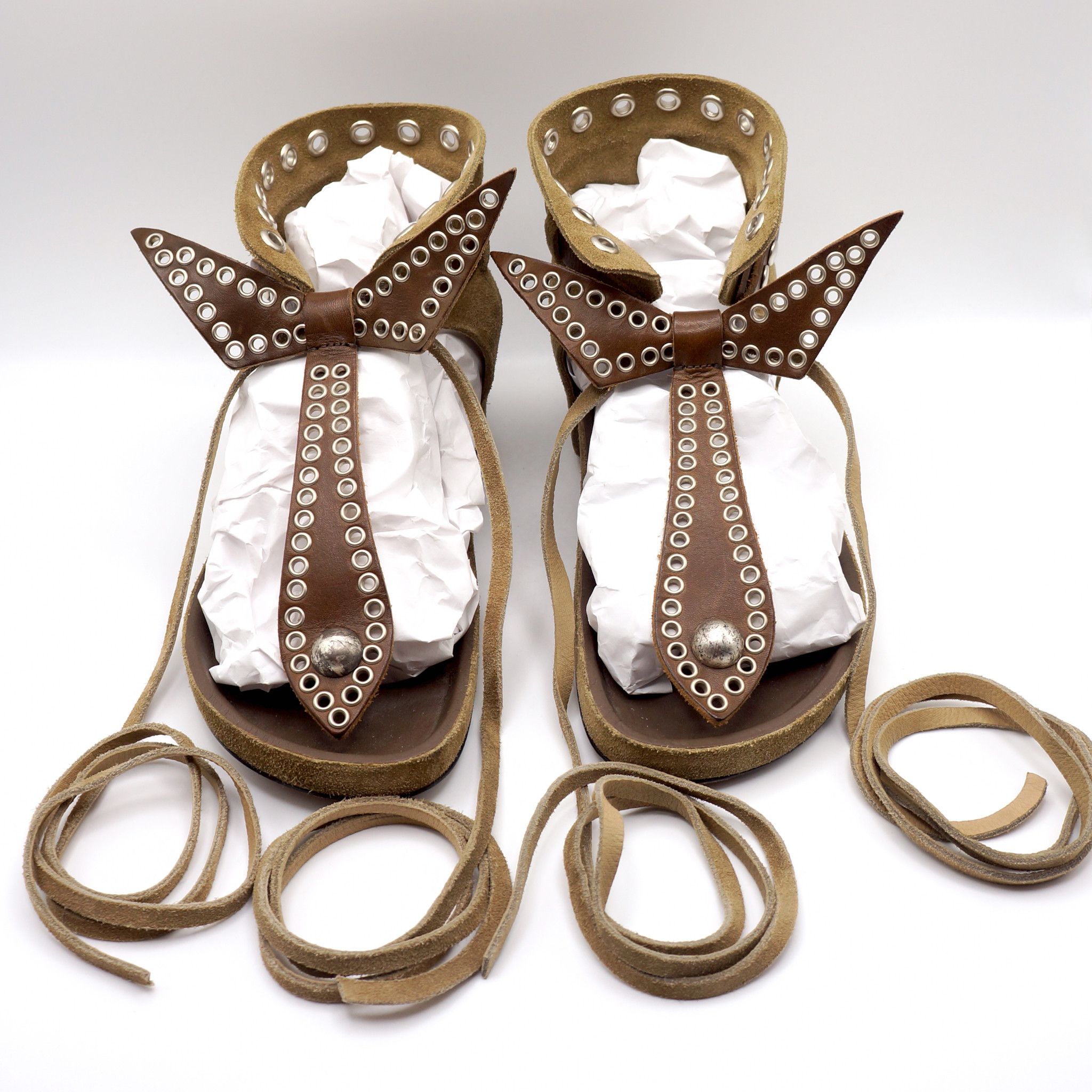Isabel Marant Suede & Leather Tie-Up Size US 6 / IT 36 - 2 Thumbnail