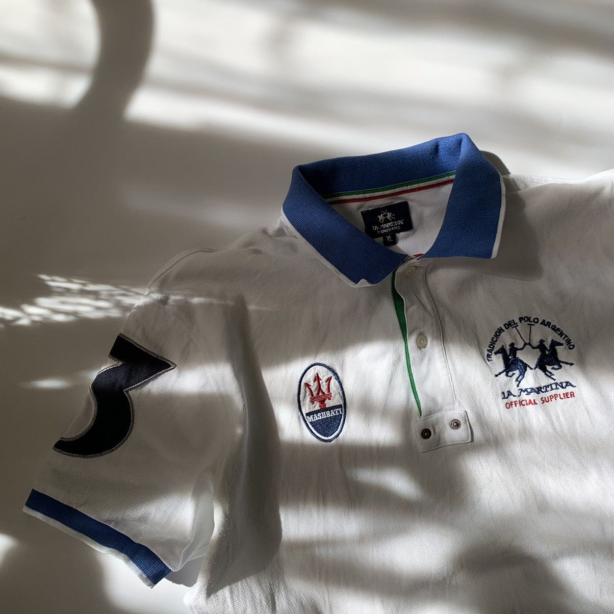 Other Vintage La Martina Maserati Racing Polo Tee 3 Size US XL / EU 56 / 4 - 3 Thumbnail