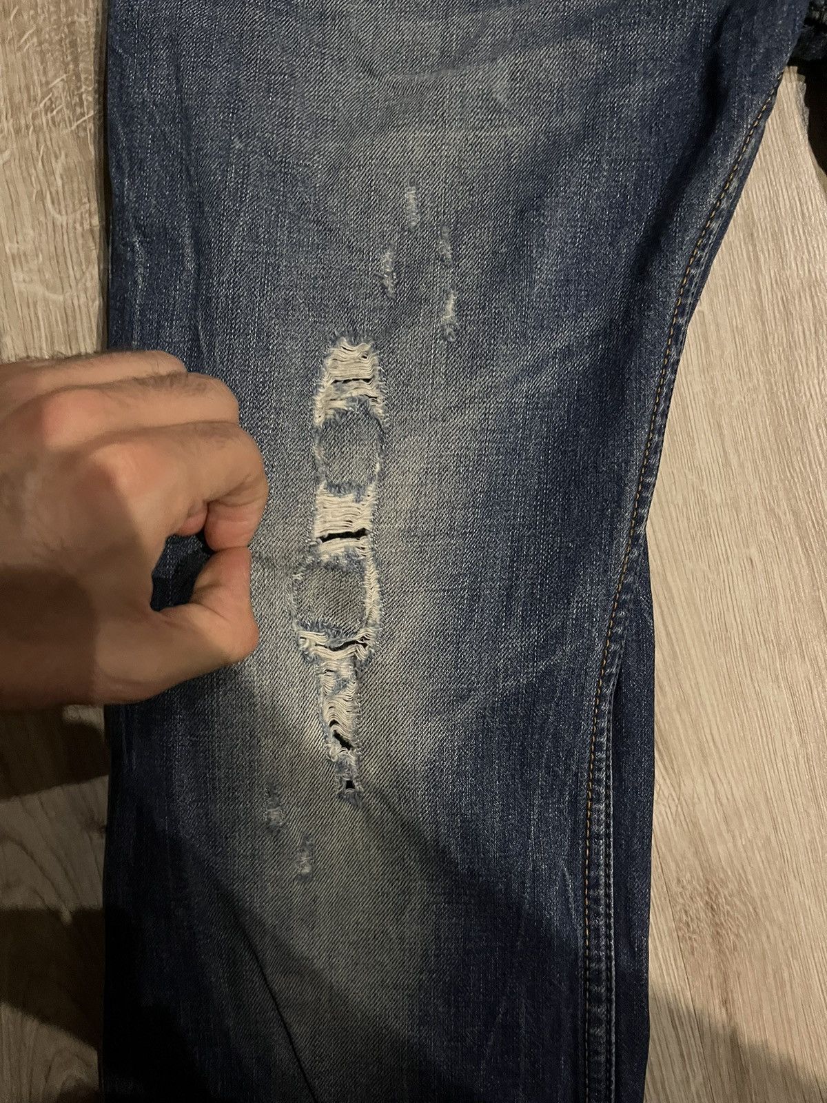 Diesel × Vintage Vntage 90 Diesel Disstresed washed Flare Low Rise jeans Y2k Size US 30 / EU 46 - 13 Thumbnail