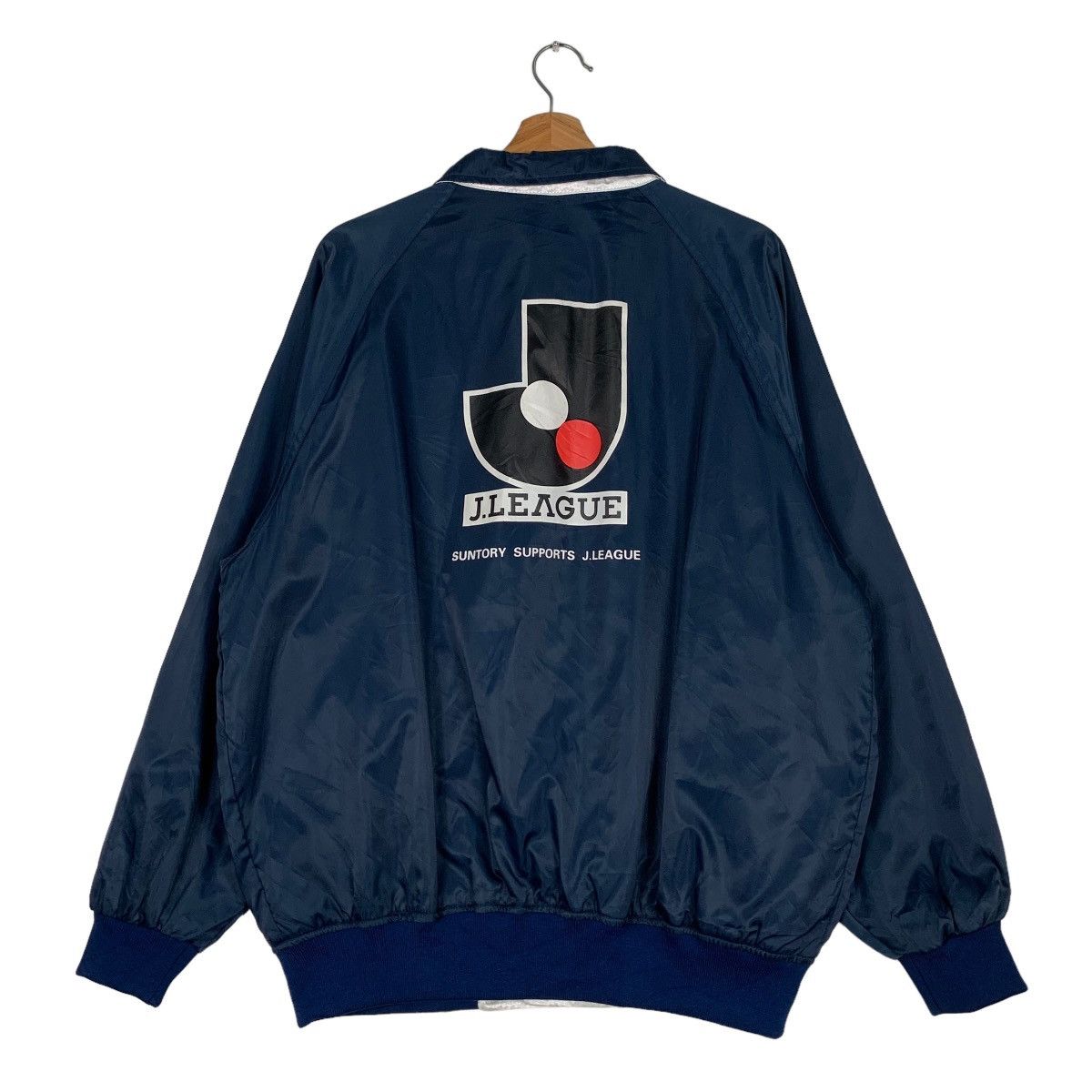Japanese Brand JAPAN LEAGUE Big Logo Reversible Coach Jacket #0848-C38 Size US L / EU 52-54 / 3 - 1 Thumbnail
