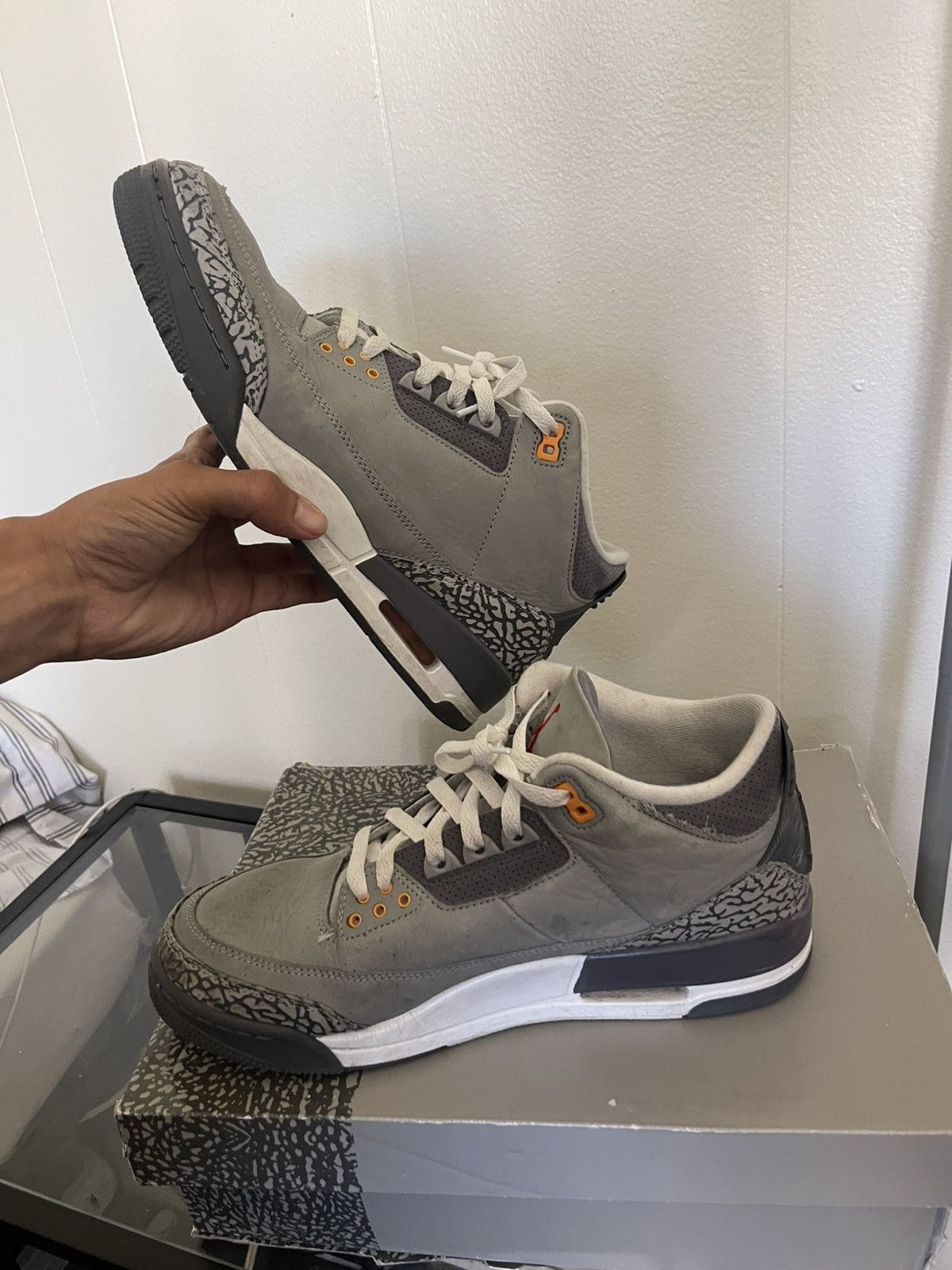Jordan Brand × Nike Jordan 3 Cool Grey Size US 10.5 / EU 43-44 - 3 Thumbnail