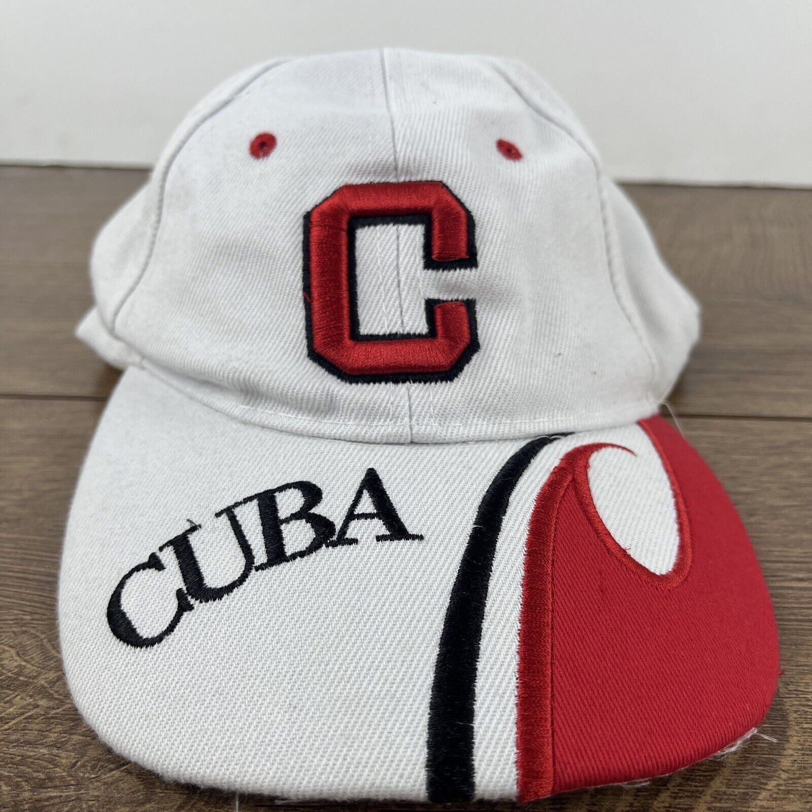 Other Cuba Hat Cuba White Hat Adjustable Adult Size Hat Cap Size ONE SIZE - 3 Thumbnail
