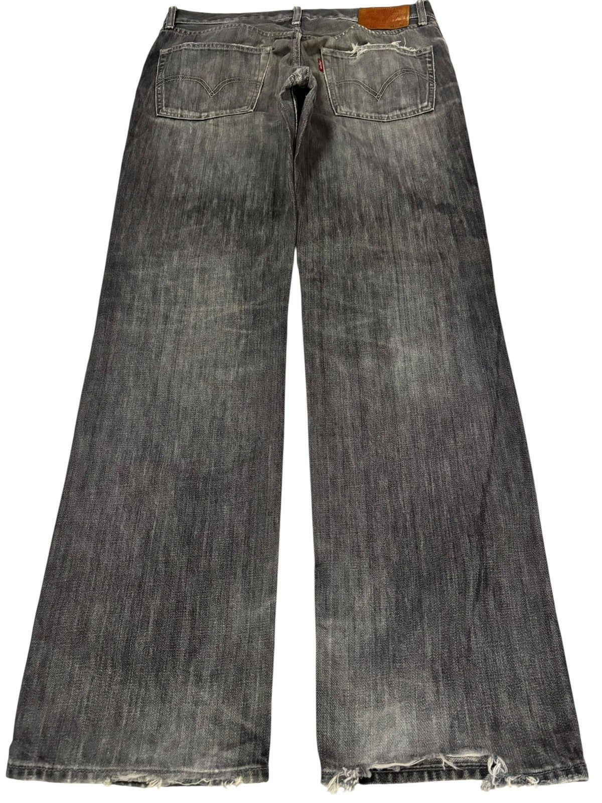 Levi's Vtg Y2k Levis 502 Distressed Jeans Size US 34 / EU 50 - 2 Thumbnail