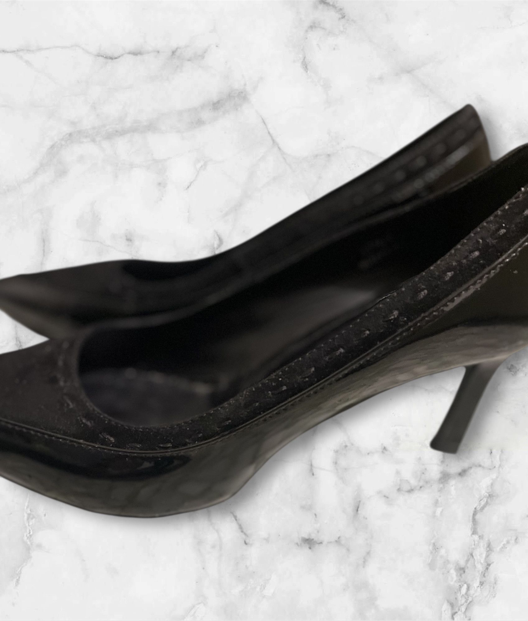 Tod's Tod’s vintage black leather & suede pumps Made in Italy Size US 7.5 / IT 37.5 - 4 Thumbnail