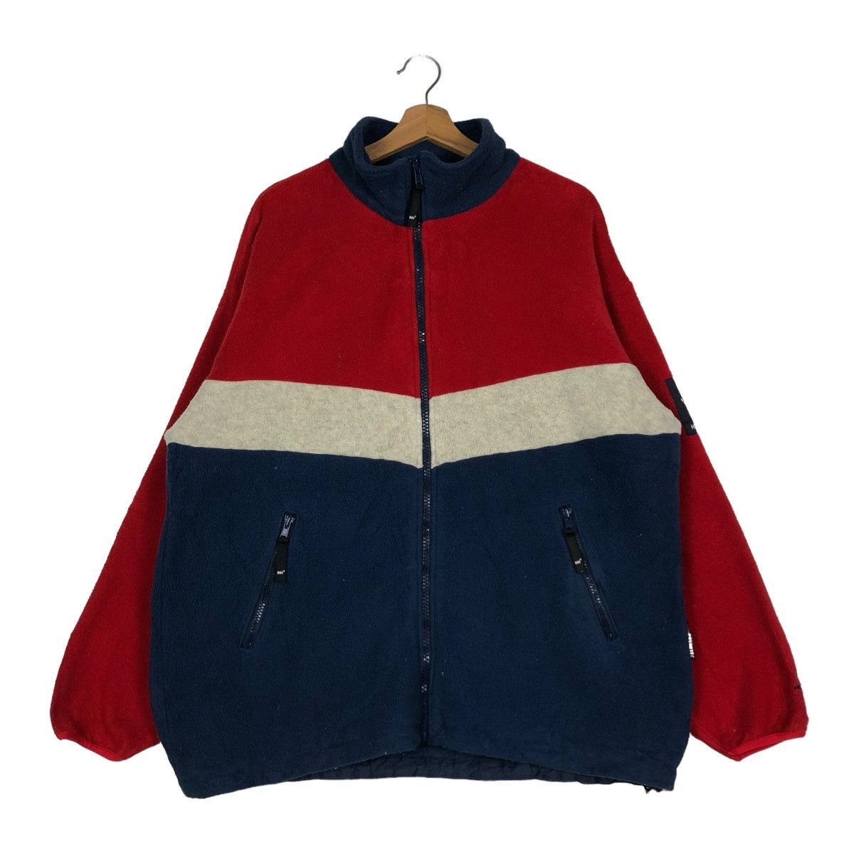 Japanese Brand × Vintage 🔥VINTAGE FLEECE JACKET MULTI COLOUR BLOCK HELLY HANSEN Size US XL / EU 56 / 4 - 1 Thumbnail