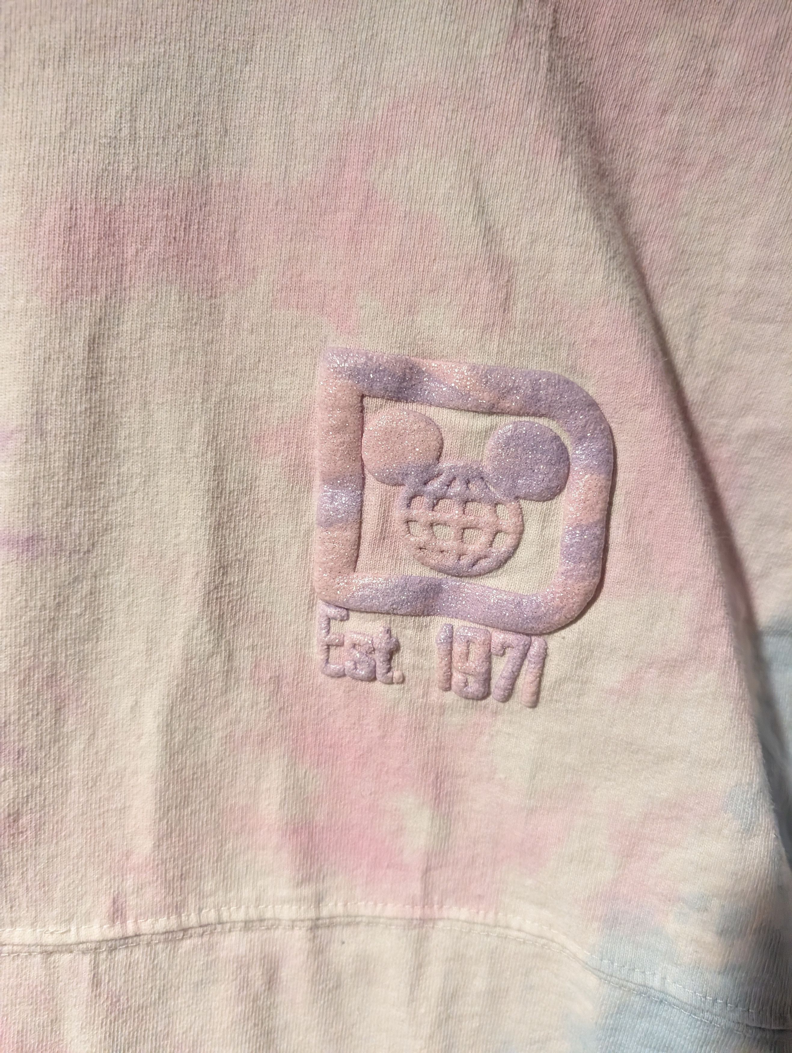 Disney WALT DISNEY WORLD Spirit Jersey Puff Print Long Sleeve Shirt Size XS / US 0-2 / IT 36-38 - 6 Thumbnail