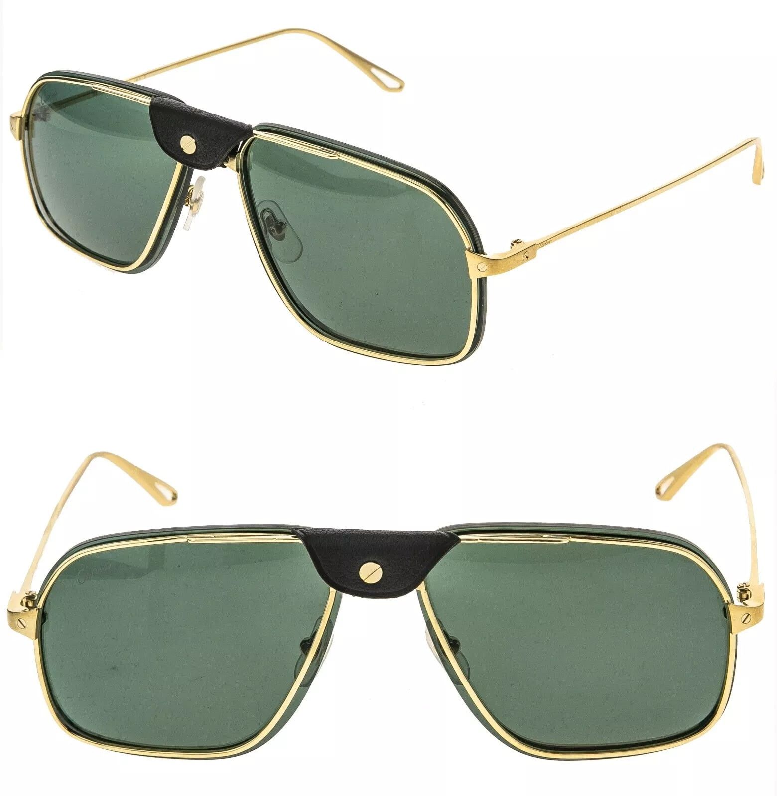 Cartier CARTIER Santos Dumont Screw CT0243S Gold Sunglasses 0243 002 Size ONE SIZE - 1 Thumbnail