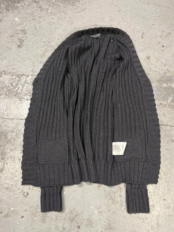 Dolce & Gabbana 2000s Dolce & Gabbana Dark Wool Cardigan Sweater Size US M / EU 48-50 / 2 - 7 Thumbnail