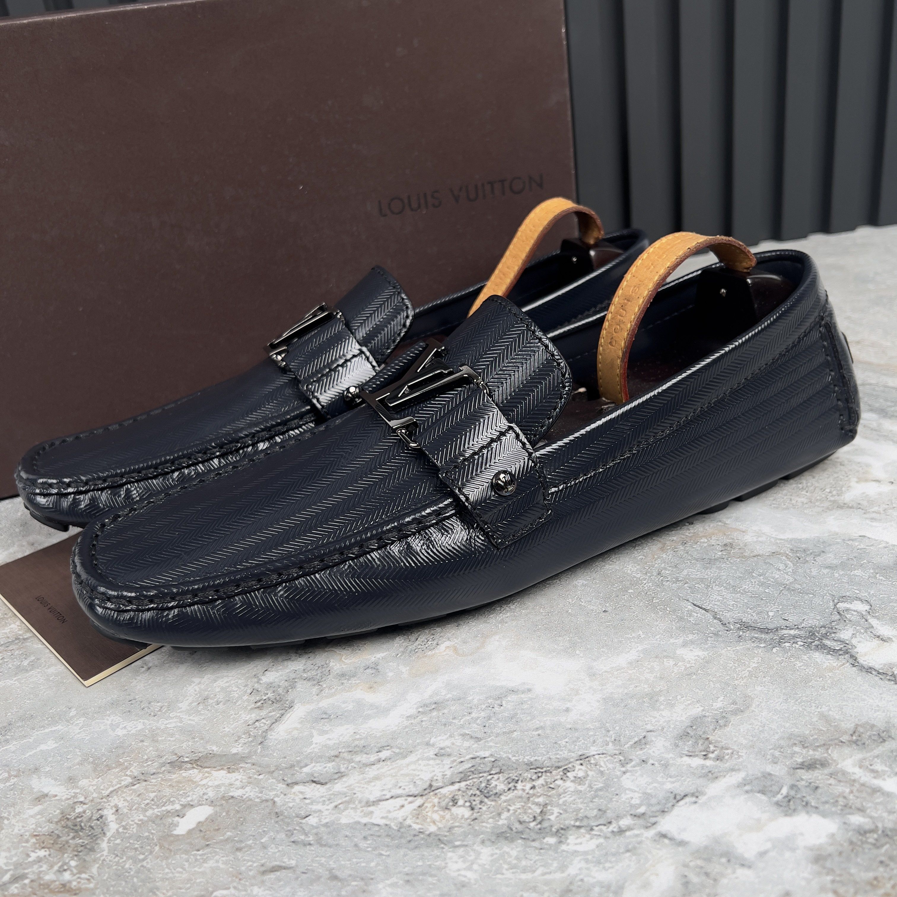 Louis Vuitton Louis Vuitton Monte Carlo Moccasins Glazed Leather Size US 12.5 / EU 45-46 - 1 Thumbnail