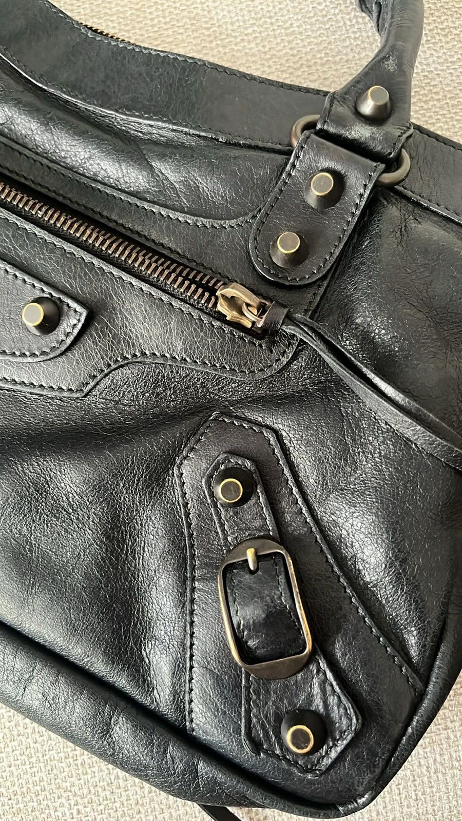 Balenciaga Balenciaga "The First" 2005 Black Chevre Leather Size ONE SIZE - 9 Thumbnail