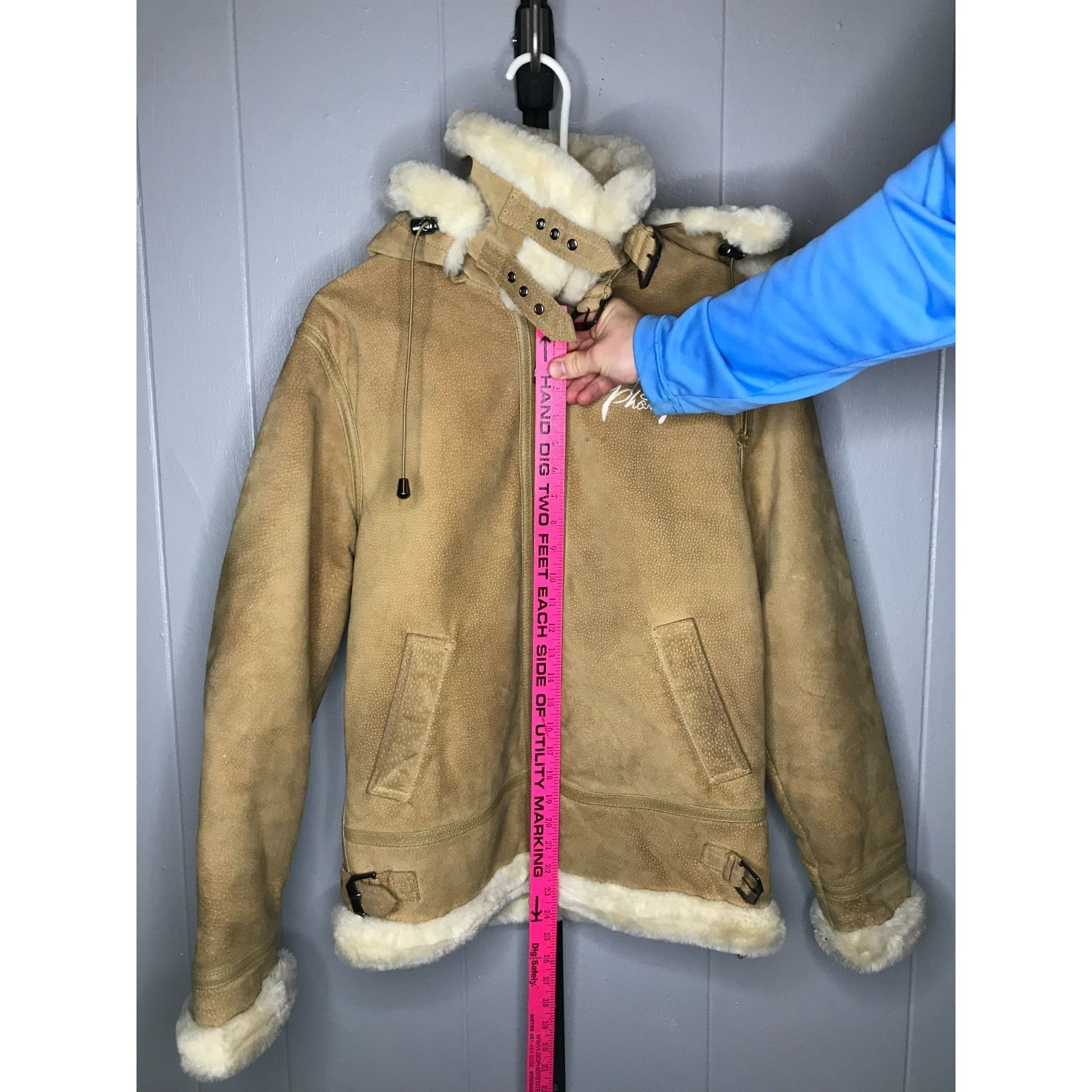 Phat Farm Vintage Phat Farm Suede Bomber Jacket Heavy Faux Fur Lined B Size US S / EU 44-46 / 1 - 11 Thumbnail
