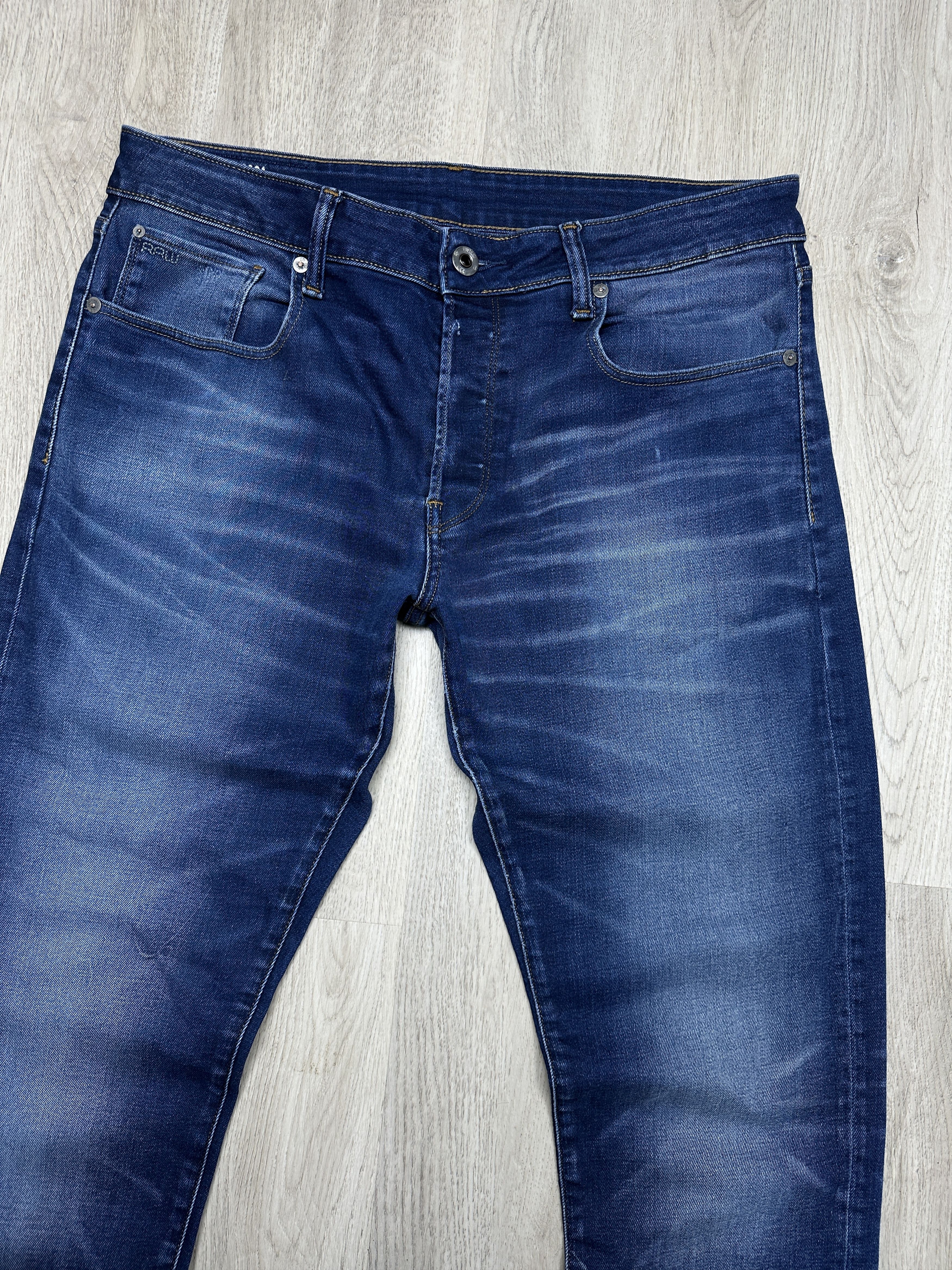 G-Star G Star Raw 3301 Slim Mens Denim Pants Jeans Size US 34 / EU 50 - 2 Thumbnail