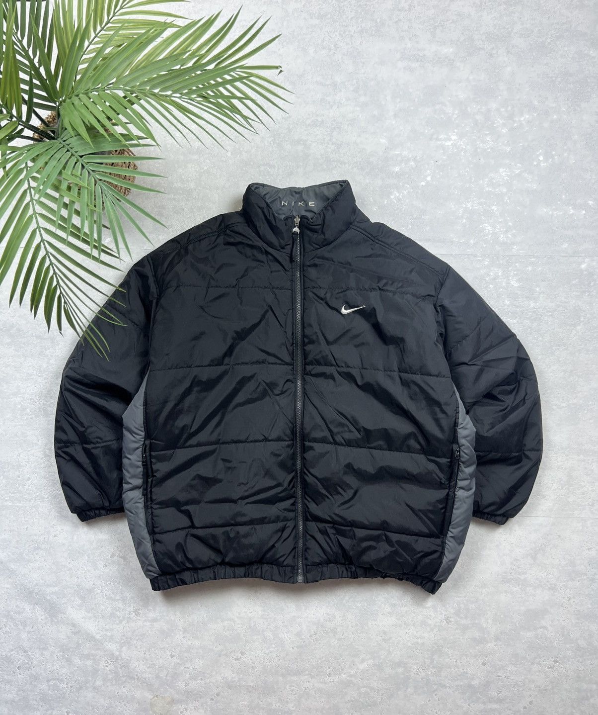 Nike 90s Nike Double Swoosh Vintage Drill Oversized Puffer Jacket Size US XL / EU 56 / 4 - 1 Thumbnail