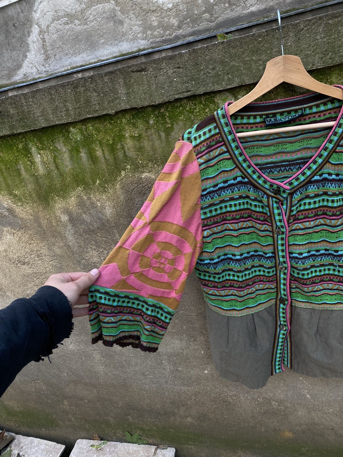 Japanese Brand M.8kyoko Japanese Knitted Cardigan Size XS / US 0-2 / IT 36-38 - 3 Thumbnail