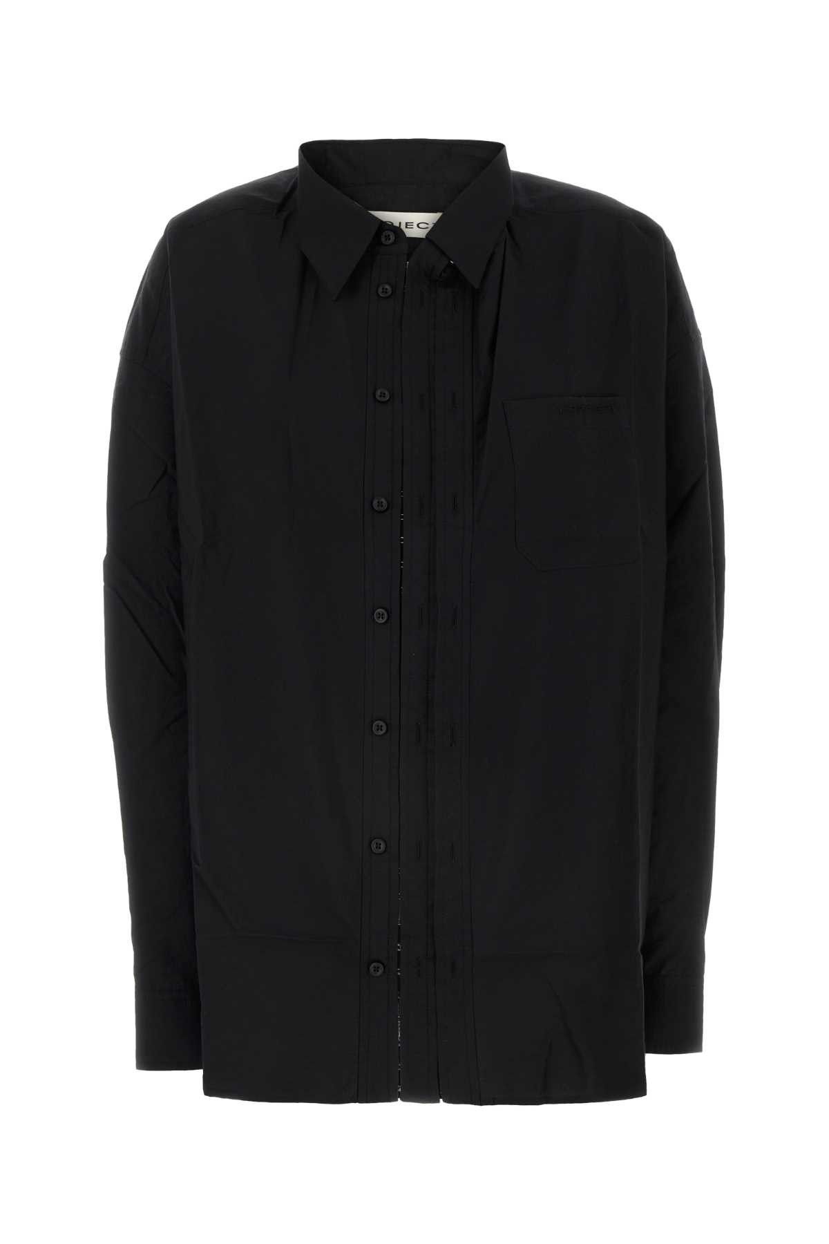 Y/Project Black Poplin Oversize Shirt Size S / US 4 / IT 40 - 1 Thumbnail