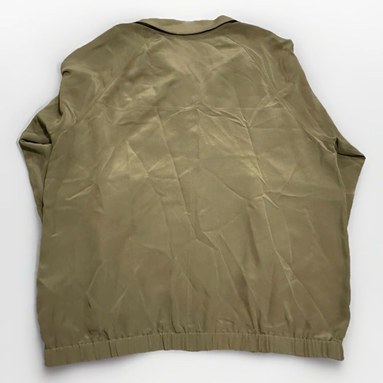 Eileen Fisher Eileen Fisher Jacket Women Small Silk Bomber Zip Front Lightweight Pockets Green Silk Lined Womens Size S / US 4 / IT 40 - 8 Thumbnail
