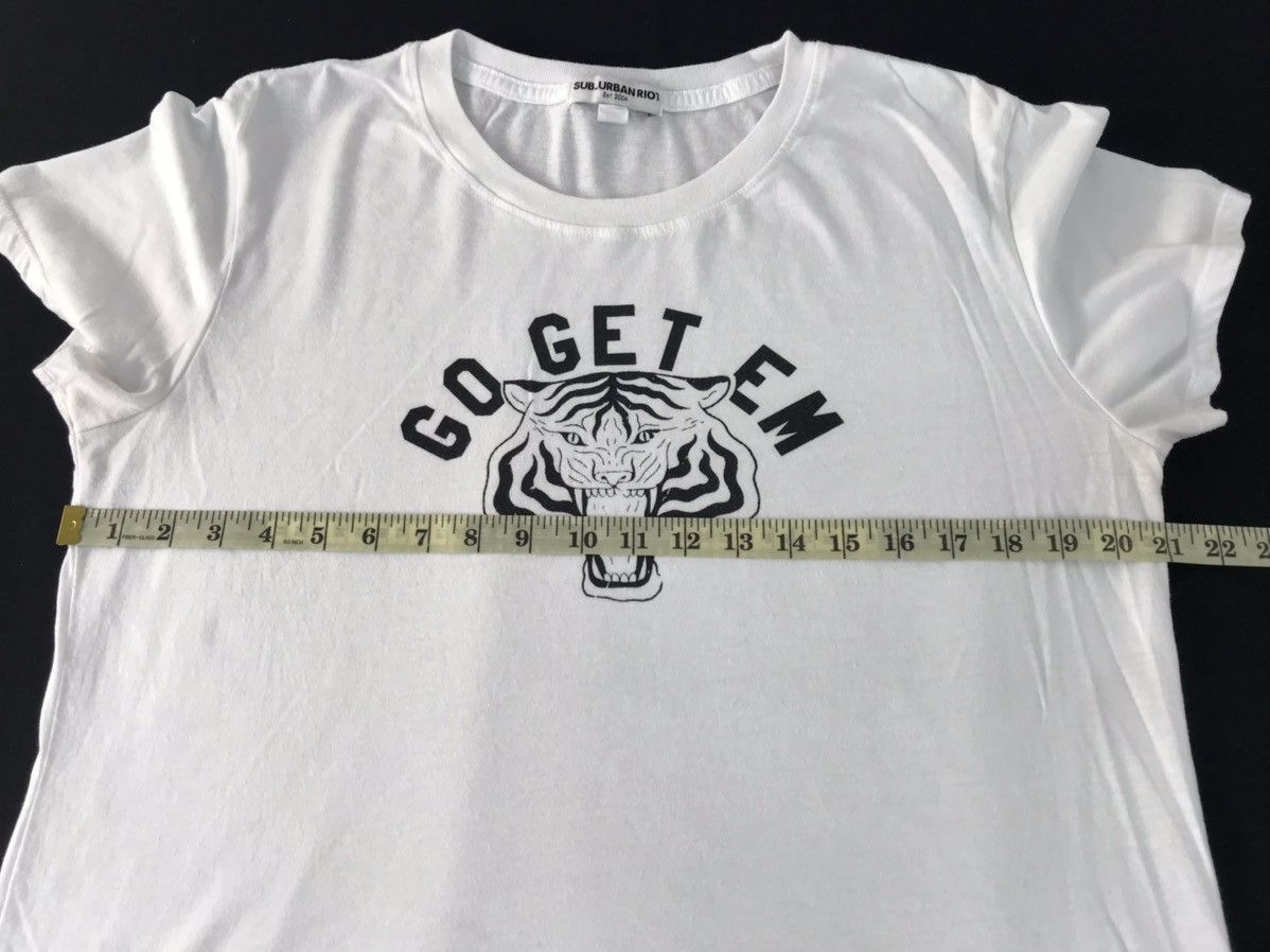 Designer Sub Urban Riot Go Get Em Big Tiger Head Printed Tee Size XL / US 12-14 / IT 48-50 - 8 Thumbnail