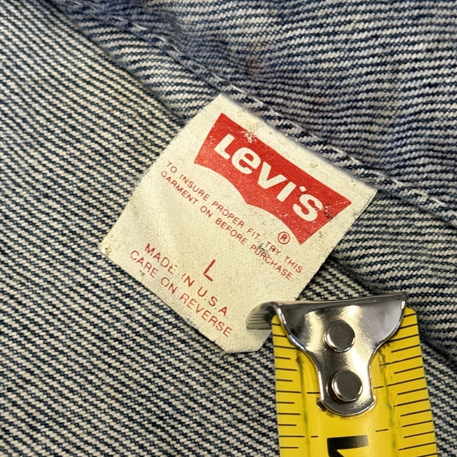 Levi's × Vintage Vintage Levis Trucker Denim Jacket Mens Large L Harley David Size US L / EU 52-54 / 3 - 7 Thumbnail