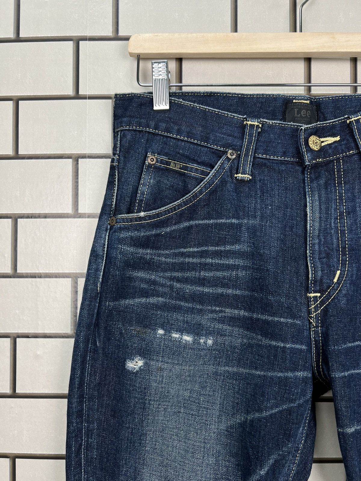 Lee Vintage Lee Union Made Distressed Skinny Jeans Size US 31 - 4 Thumbnail