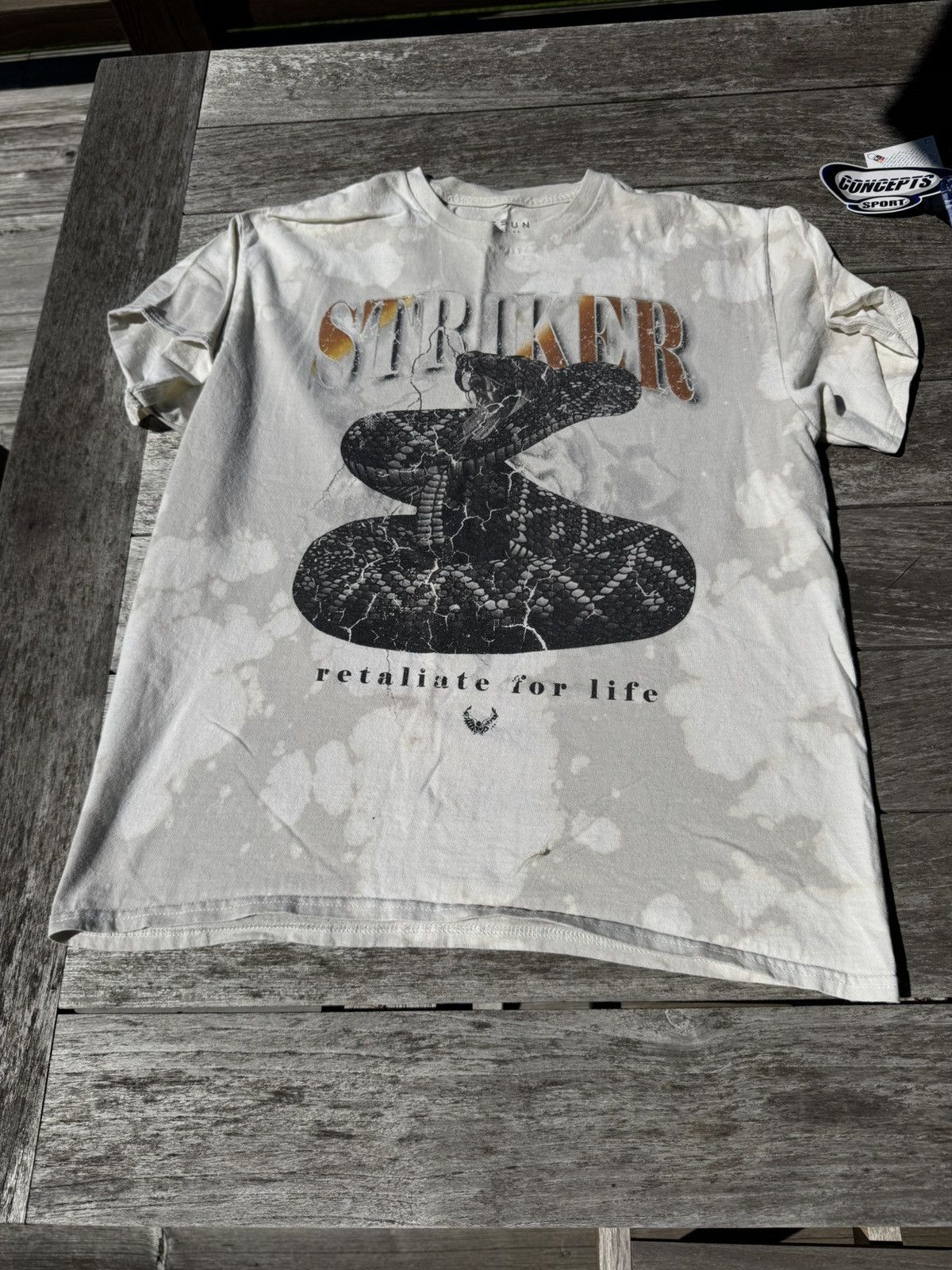 Pacsun STRIKER GRAPHIC TEE WASHED RATTLE-SNAKE READY TO POUNCE Size US M / EU 48-50 / 2 - 3 Thumbnail