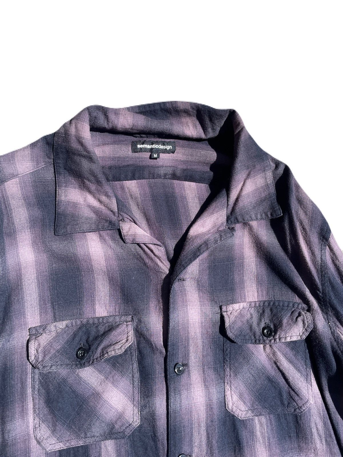 If Six Was Nine 2000s Semanticdesign Vkei Dark-tone Plaid Shirts Y2K Gyaruo Size US M / EU 48-50 / 2 - 5 Thumbnail