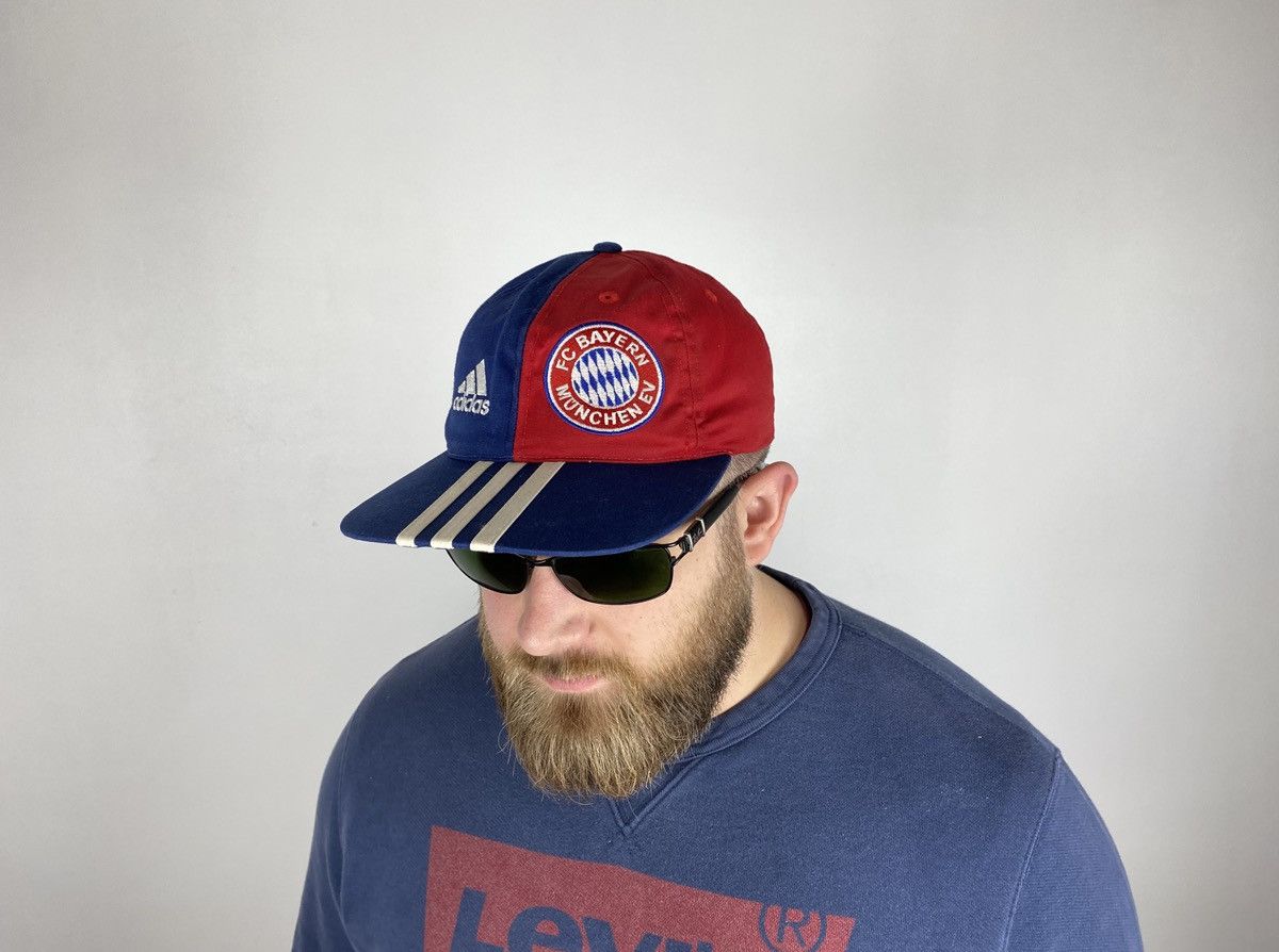 Adidas × Vintage Adidas Bayern Munich Cap Hat Soccer big Logo Size ONE SIZE - 1 Thumbnail