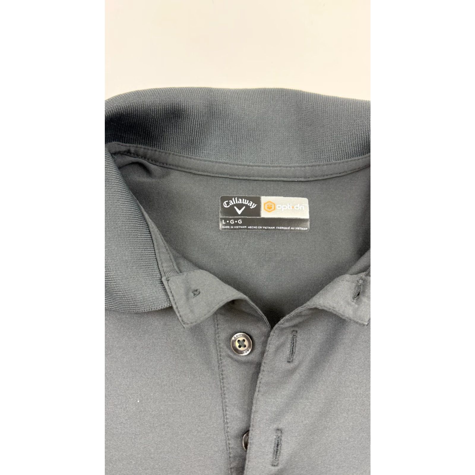 Callaway Callaway Polo Shirt Mens Large Gray Short Sleeve Slit Spread Collar Button Regular Performance Golf Casual Activewear Size US L / EU 52-54 / 3 - 3 Thumbnail