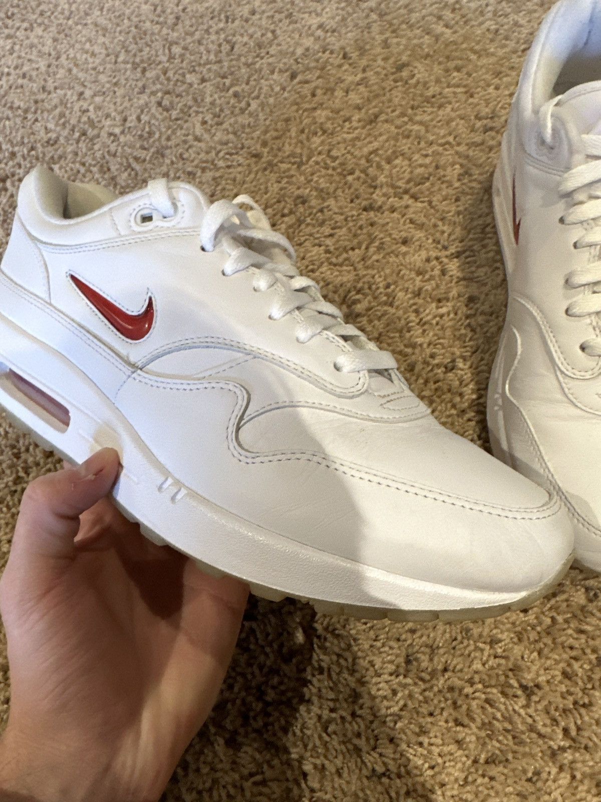 Nike Air Max 1 Premium Rare Ruby Size US 12 / EU 45 - 5 Thumbnail