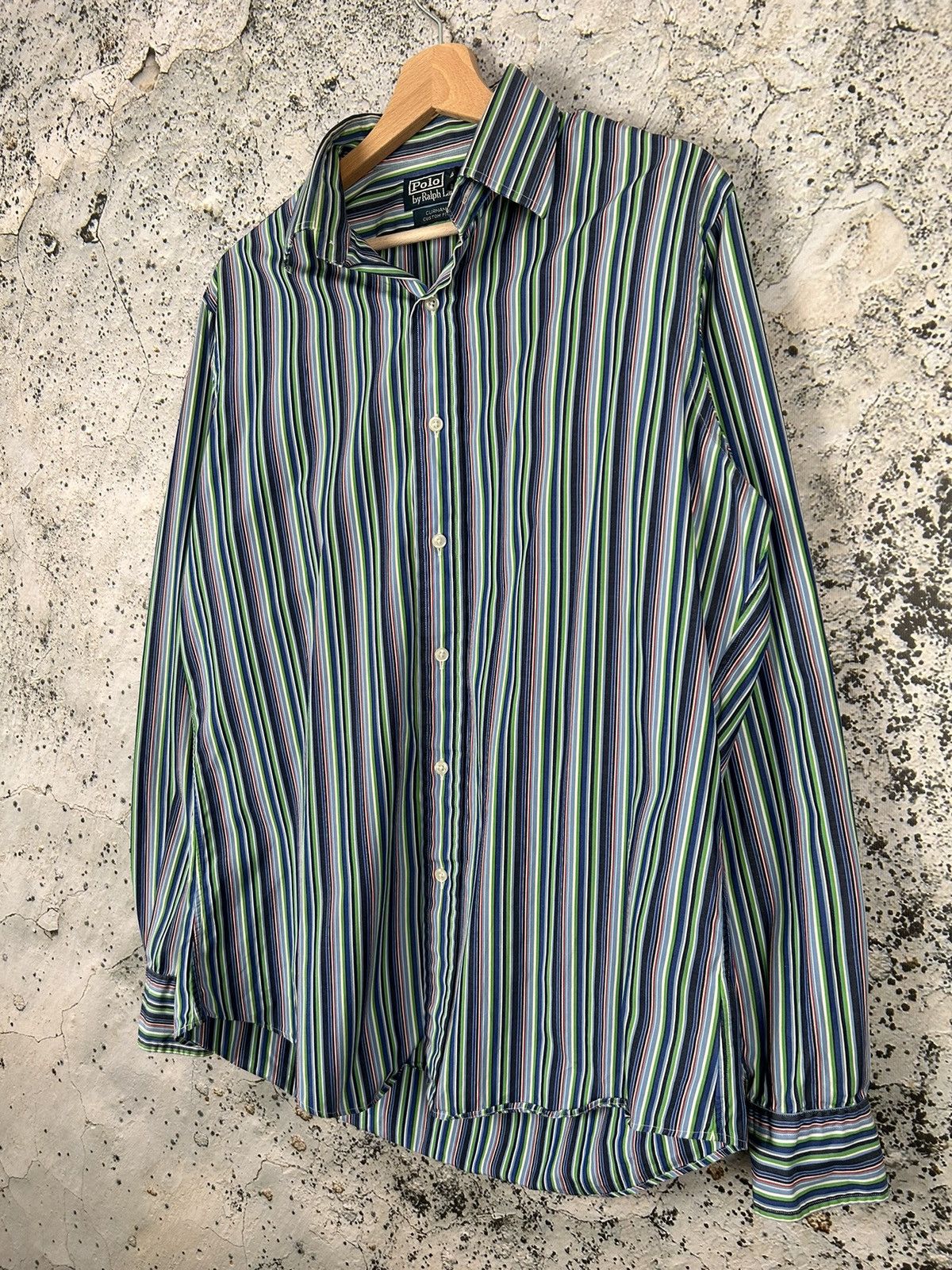 Polo Ralph Lauren Vintage Polo Ralph Lauren Striped 90s Shirt Archival Hype Size US M / EU 48-50 / 2 - 2 Thumbnail