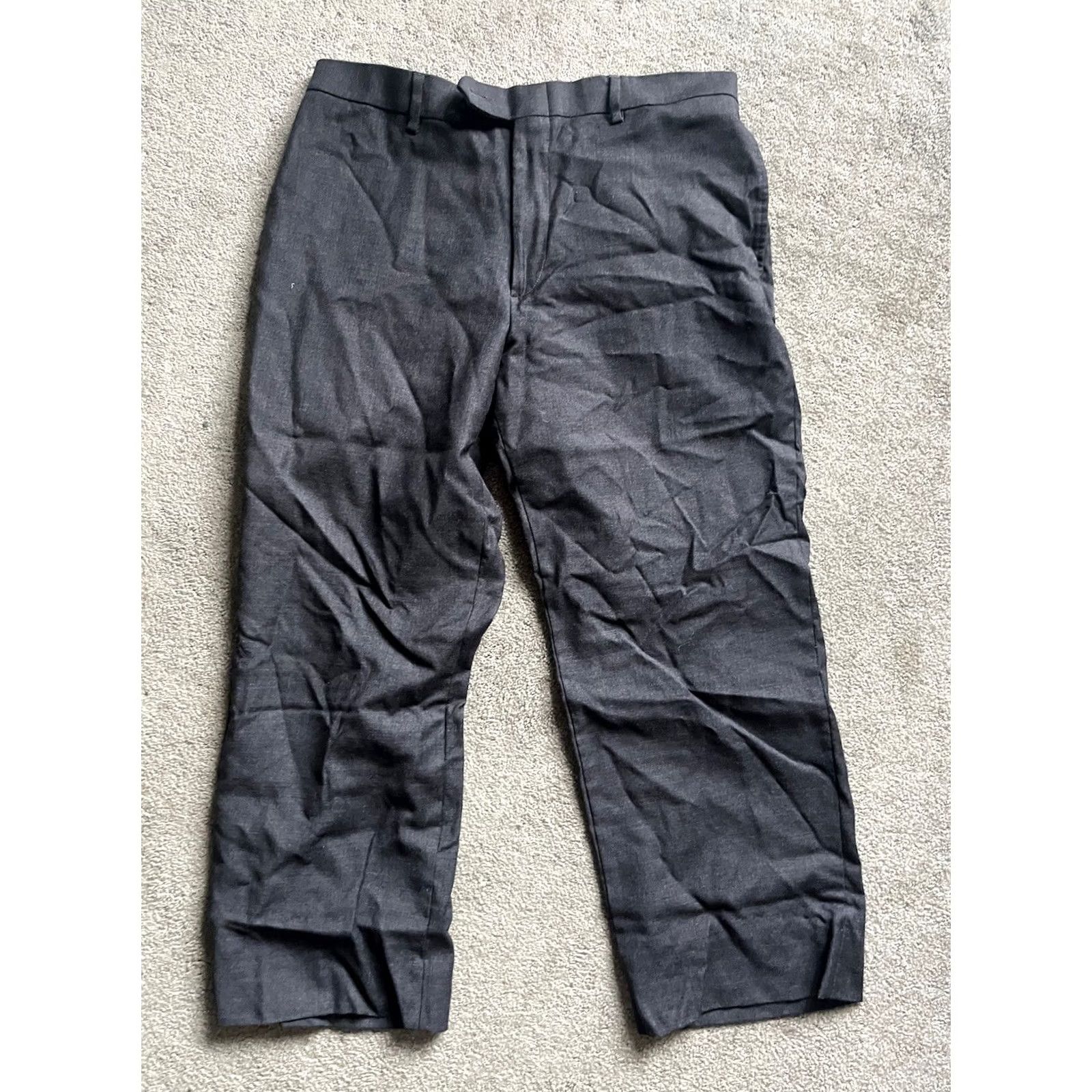 Banana Republic Banana Republic Crop Pants Womens 14 Black Stretch Straight Leg Casual Capri Pants Size 36" / US 14 / IT 50 - 2 Thumbnail