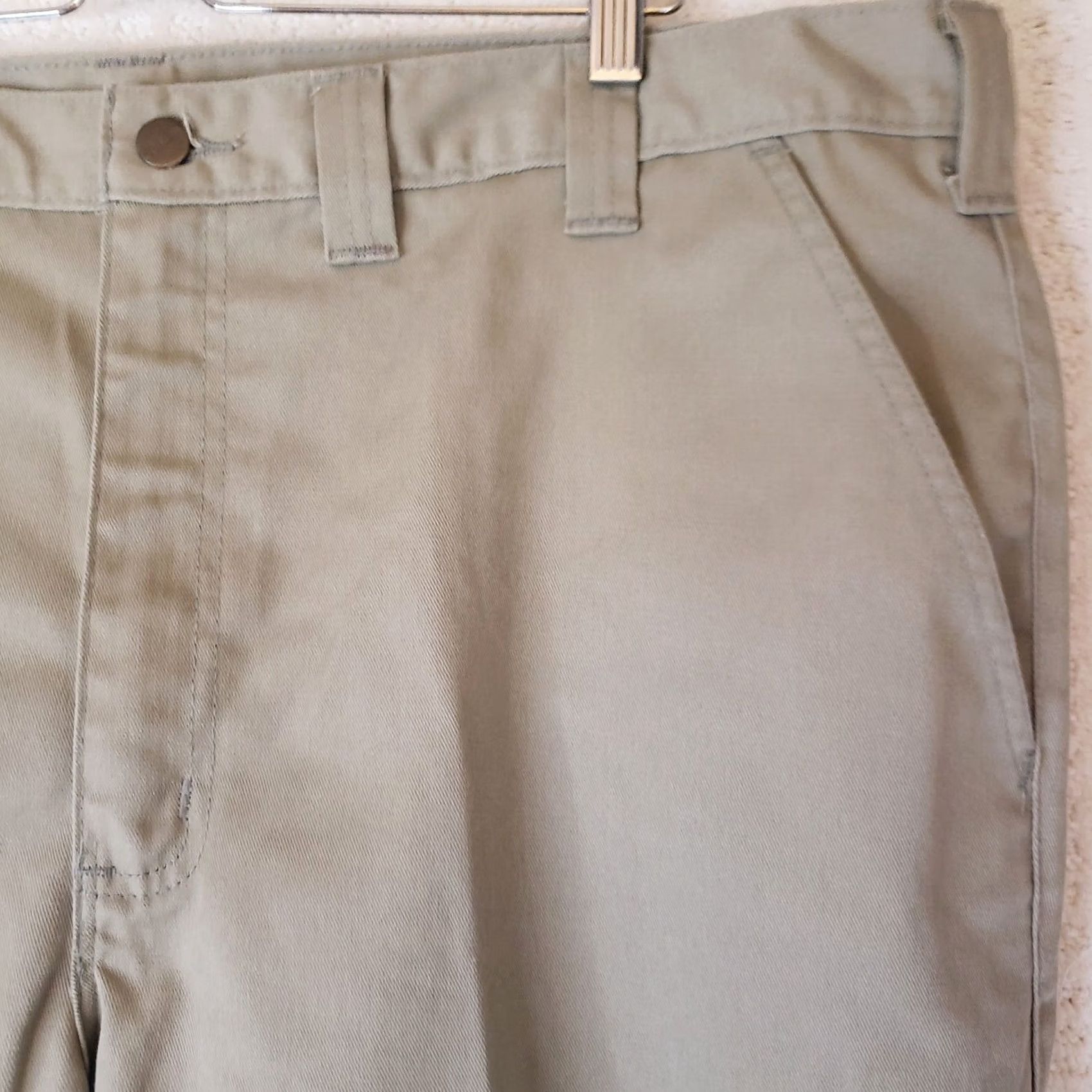 Carhartt Carhartt B290 KHI Khaki Twill Work Relaxed Fit Pant - 44 Size - Beige Size US 44 / EU 60 - 7 Thumbnail