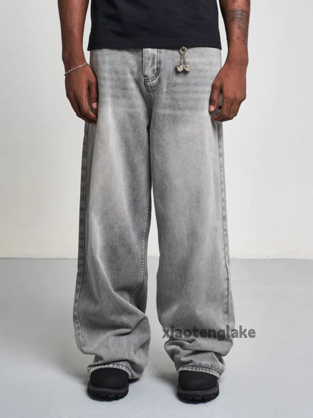 Jean × Vintage washed faded cleanfit yuppie loose baggy jeans Size US 30 / EU 46 - 1 Thumbnail