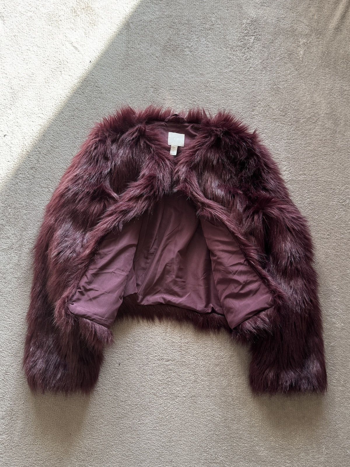 Hysteric Glamour Y2K H&M Burgundy Faux Fur Coat Jacket Hysteric if6was9 vibe Size US S / EU 44-46 / 1 - 3 Thumbnail