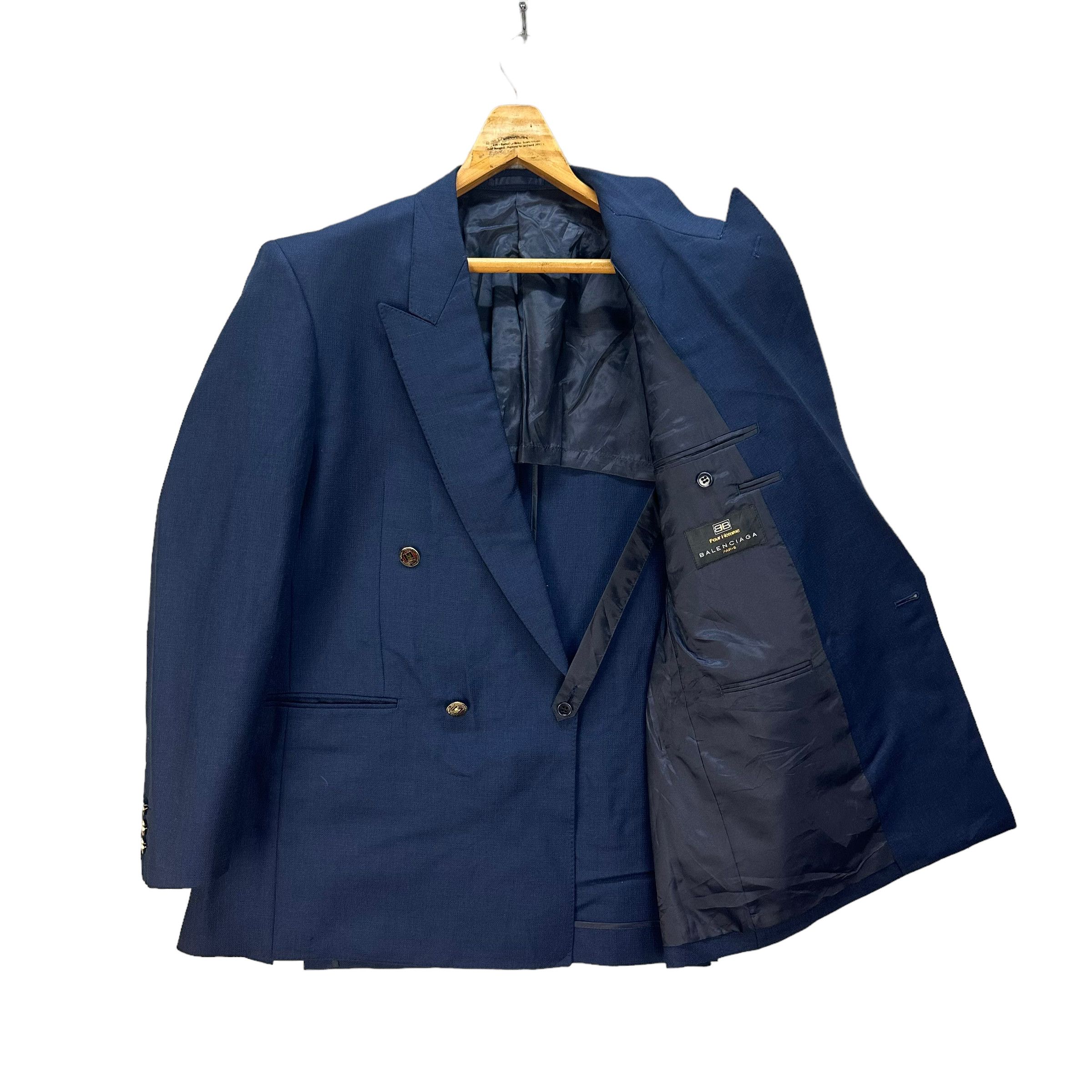 Balenciaga BALENCIAGA POUR HOMME DOUBLE BREASTED BLAZERS #8304-002 Size 46R - 7 Thumbnail