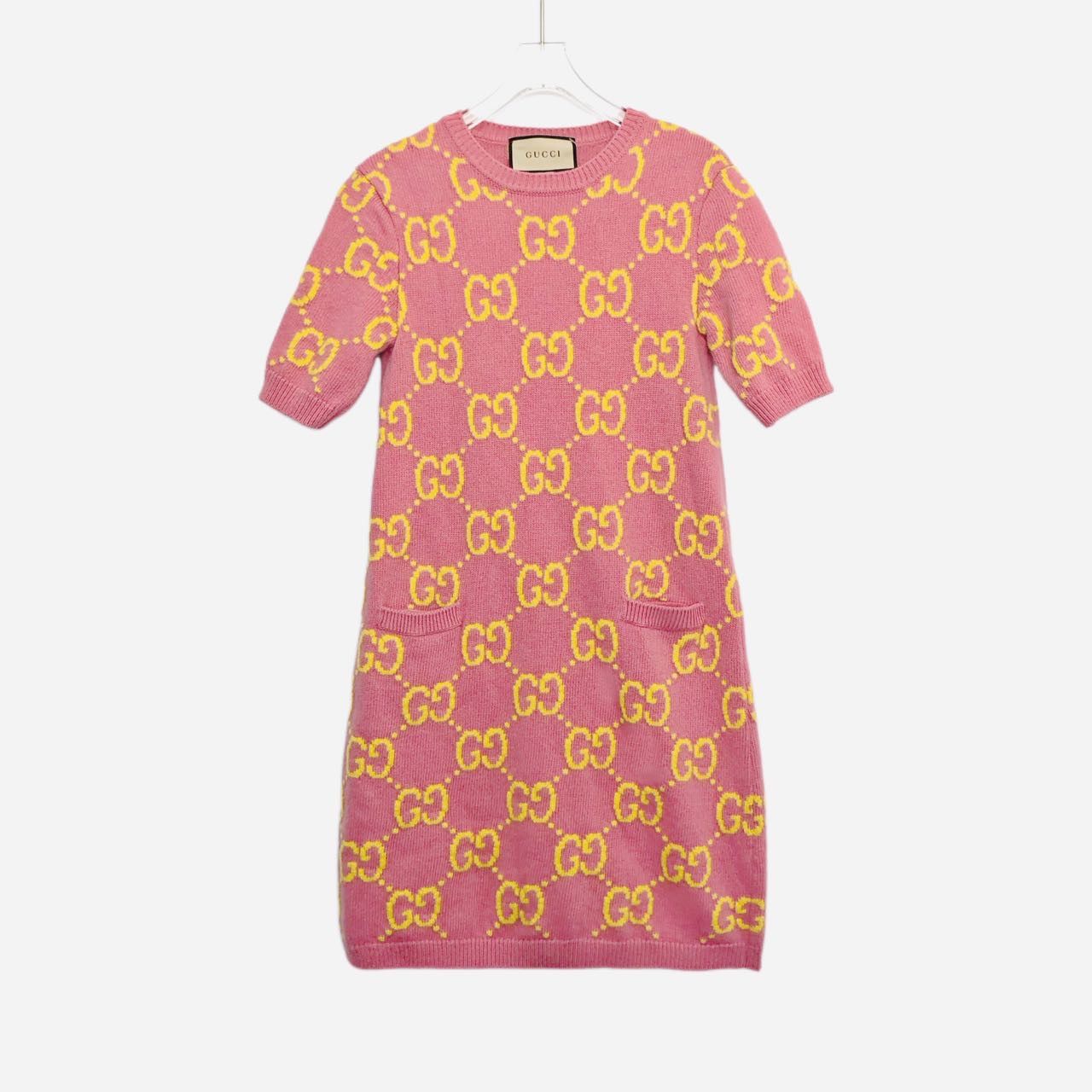 Gucci Gucci Logo Print Crew Neck Pullover Short Women Dress K26WX Size XS / US 0-2 / IT 36-38 - 1 Thumbnail