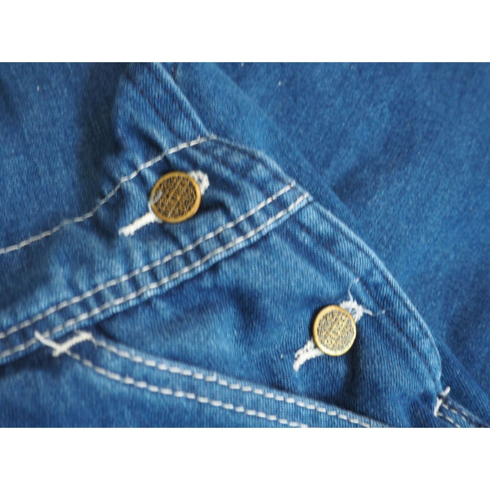 Sears VTG Sears Roebucks Denim Overalls Jeans Bibs 37x31 Blue 1990s Military/Landgirl Casual Mens Women? (Gender not explicit) Size US 37 - 5 Thumbnail