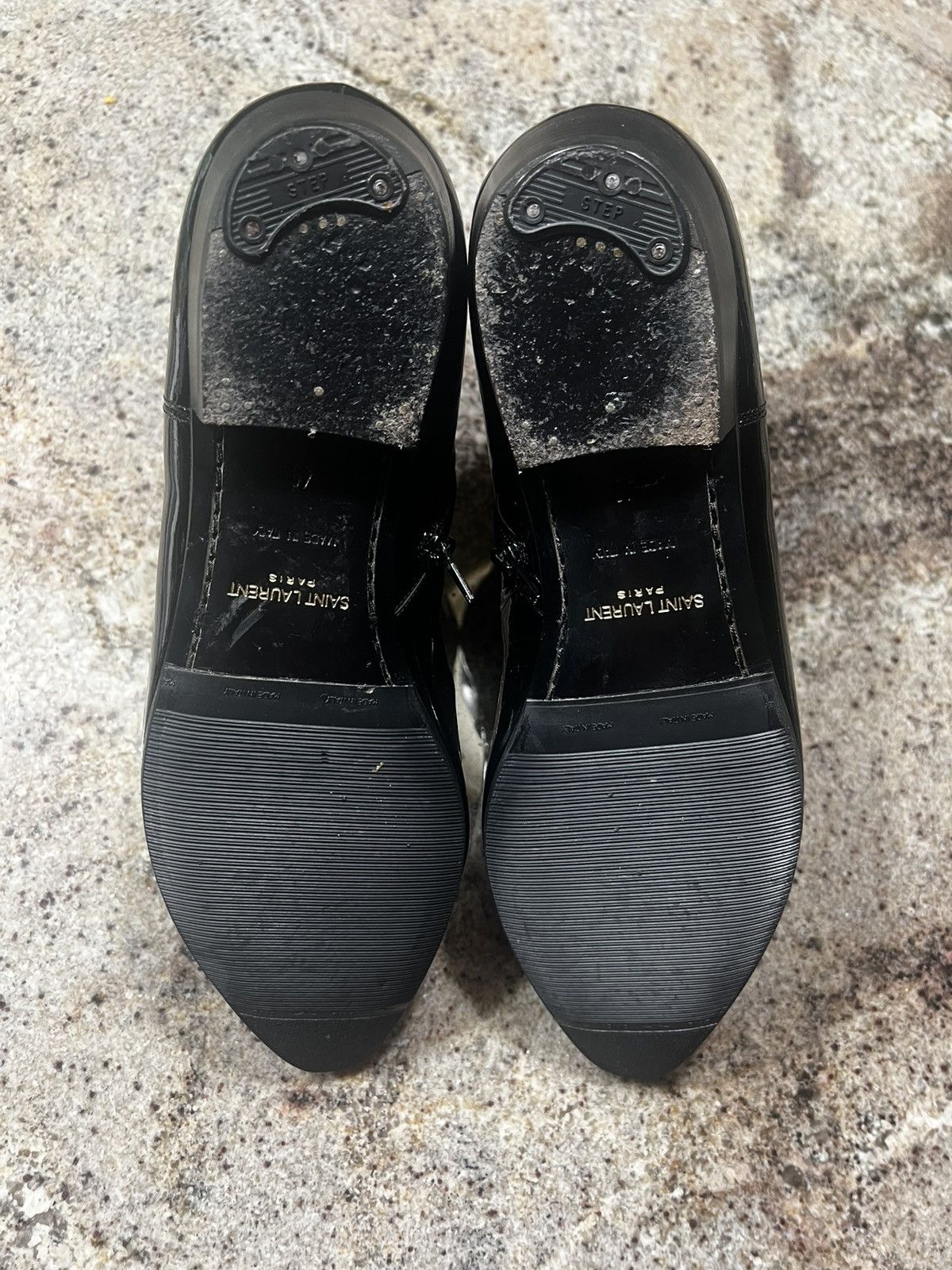 Saint Laurent Paris Saint Laurent Patent Leather Devon Boots Size US 13 / EU 46 - 5 Thumbnail
