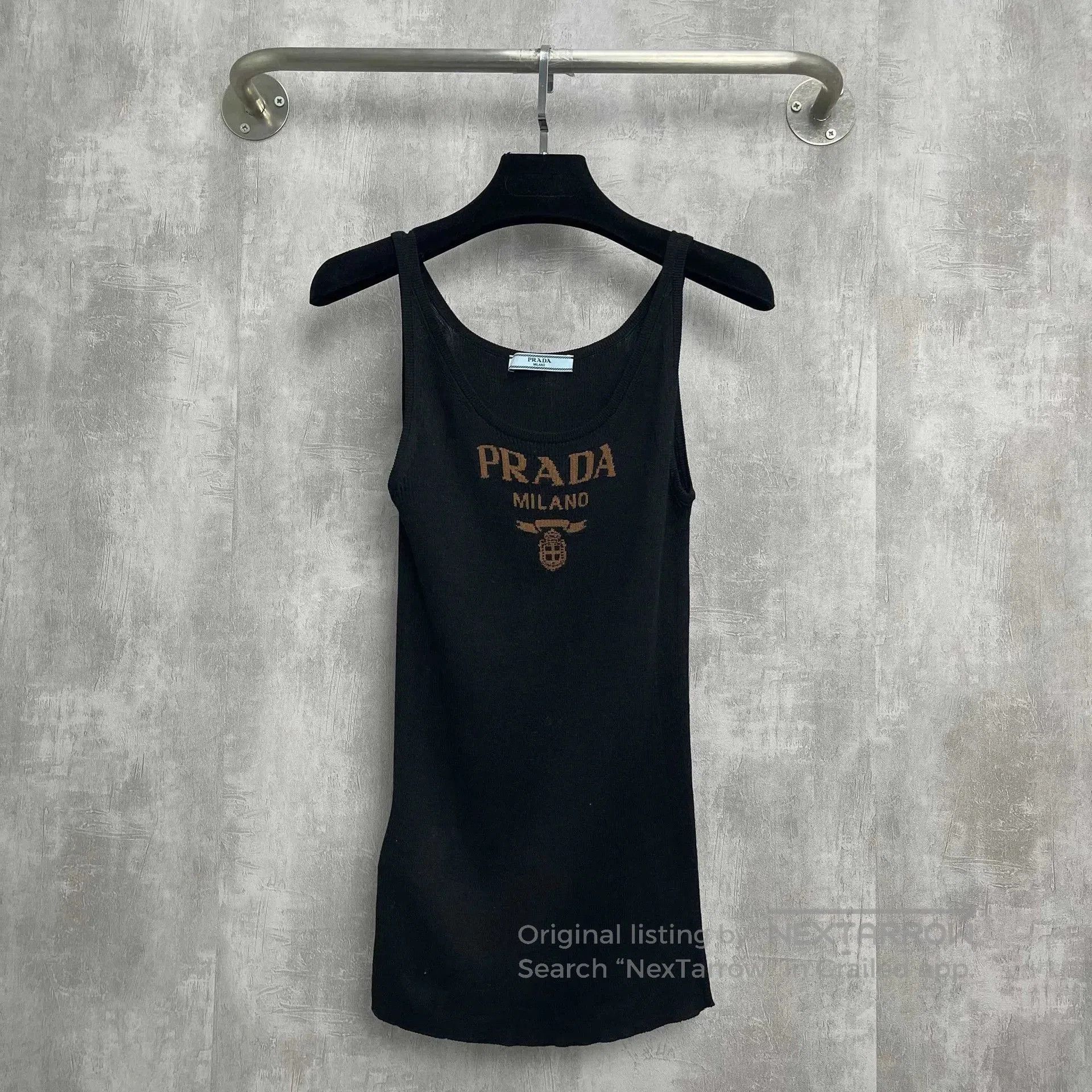 Prada Prada Milan Logo Elastic Knit Camisole. Size S / US 4 / IT 40 - 1 Thumbnail