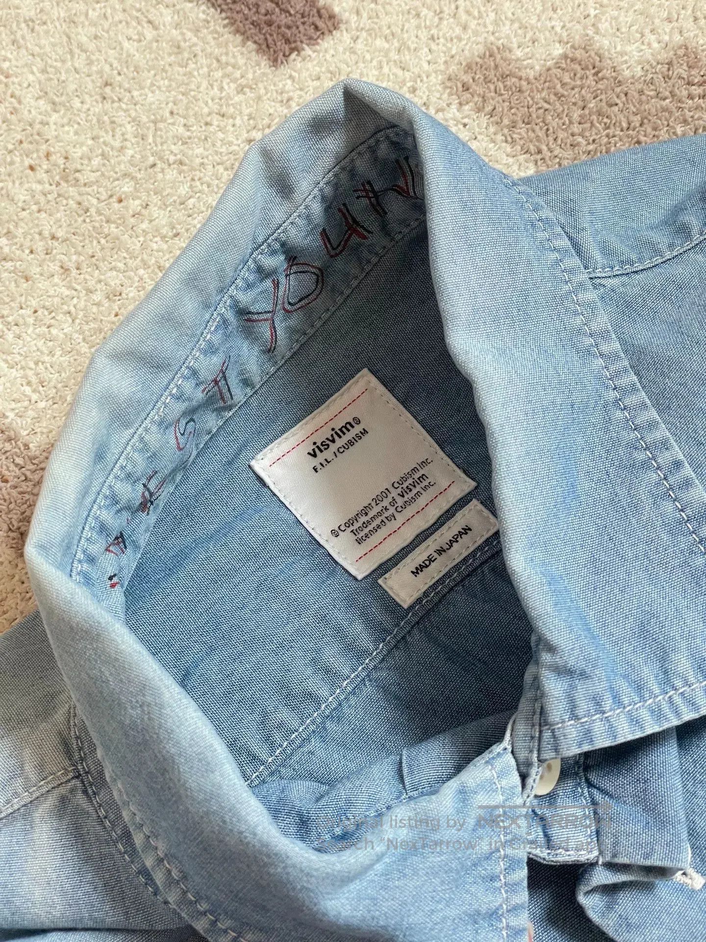 Visvim visvim jumbo denim shirt size 2. Size US M / EU 48-50 / 2 - 3 Thumbnail