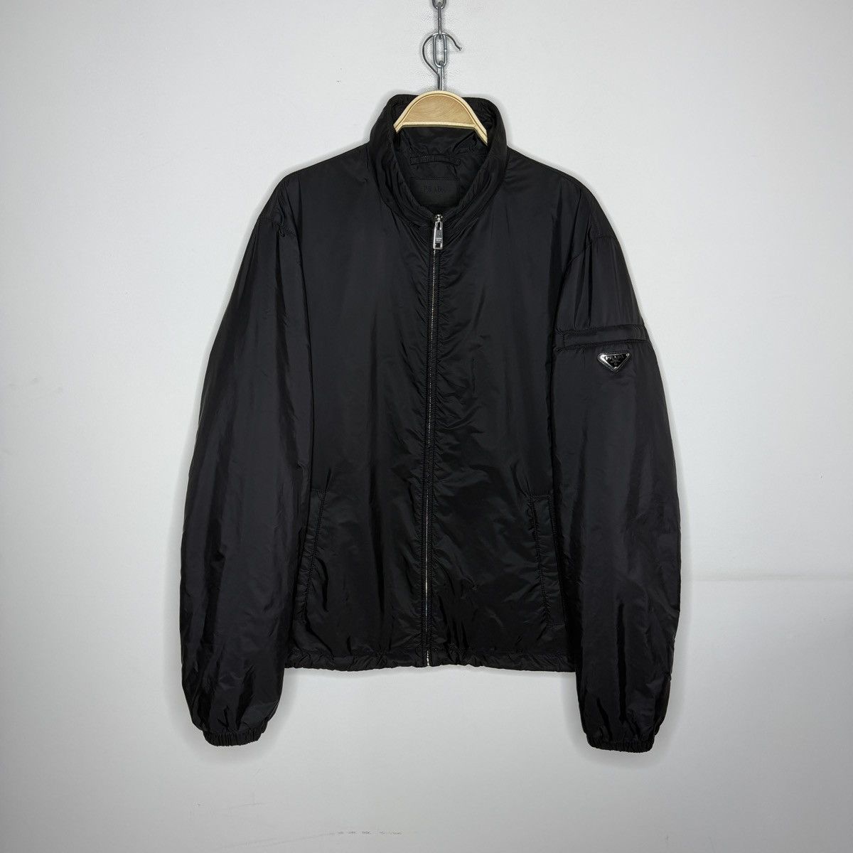 Adidas × Prada Prada x Adidas Re-Nylon Black Track Hood Jacket