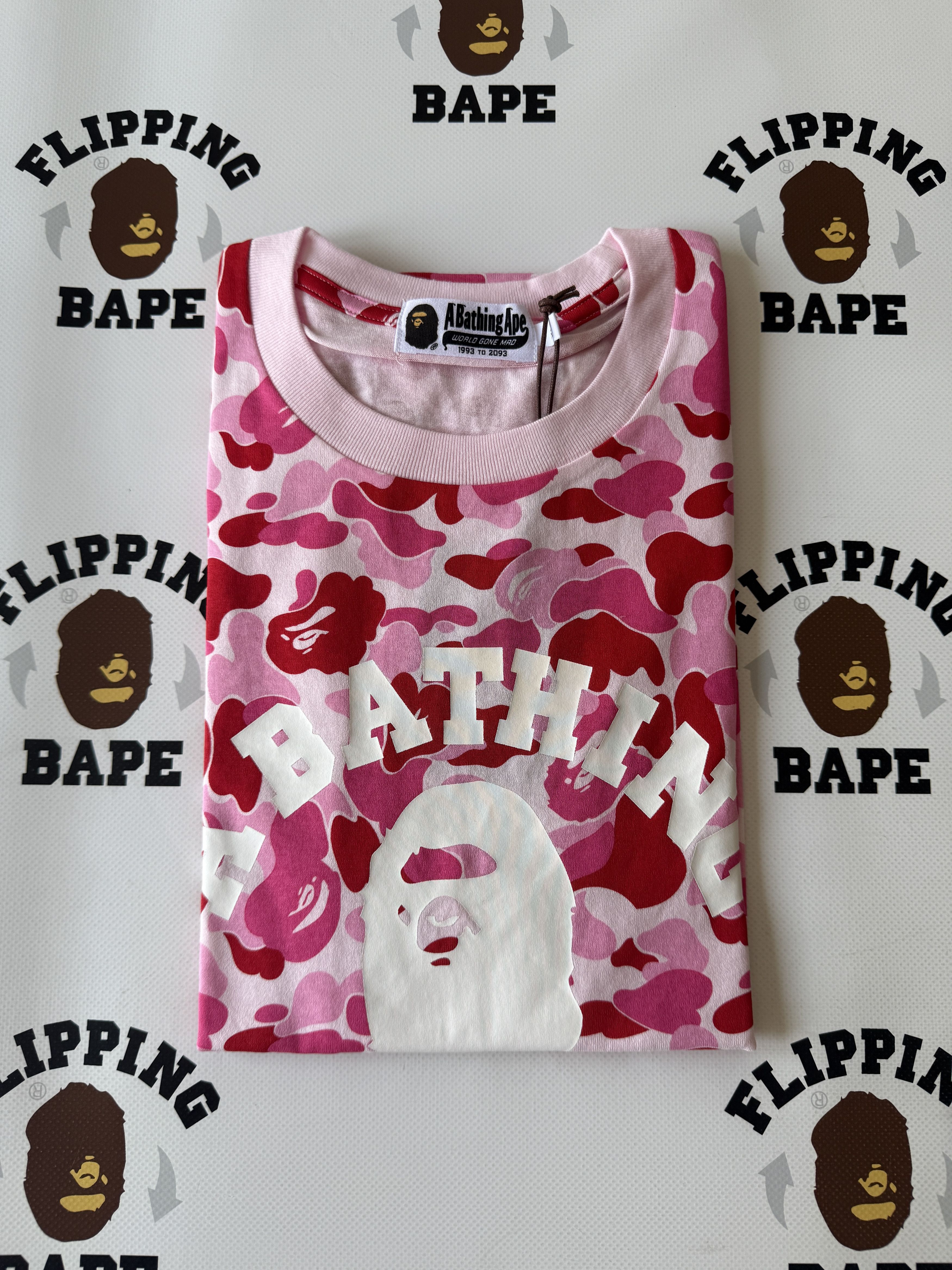Bape ABC CAMO COLLEGE TEE Size US XL / EU 56 / 4 - 8 Thumbnail