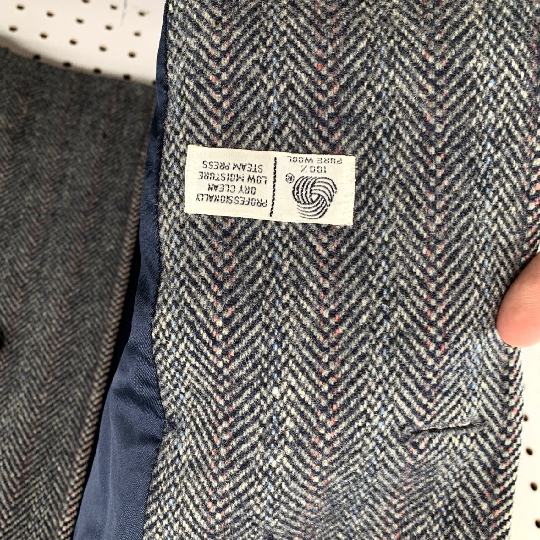 Vintage VINTAGE J.G. Hook Tweed Wool Overcoat Womens XL Herringbone Double Breasted Coat Size XL / US 12-14 / IT 48-50 - 5 Thumbnail