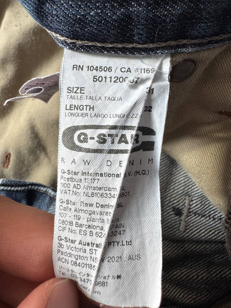 G-Star Vintage Y2K G-Star RAW General 5620 Tapered Pants Size US 30 / EU 46 - 10 Thumbnail