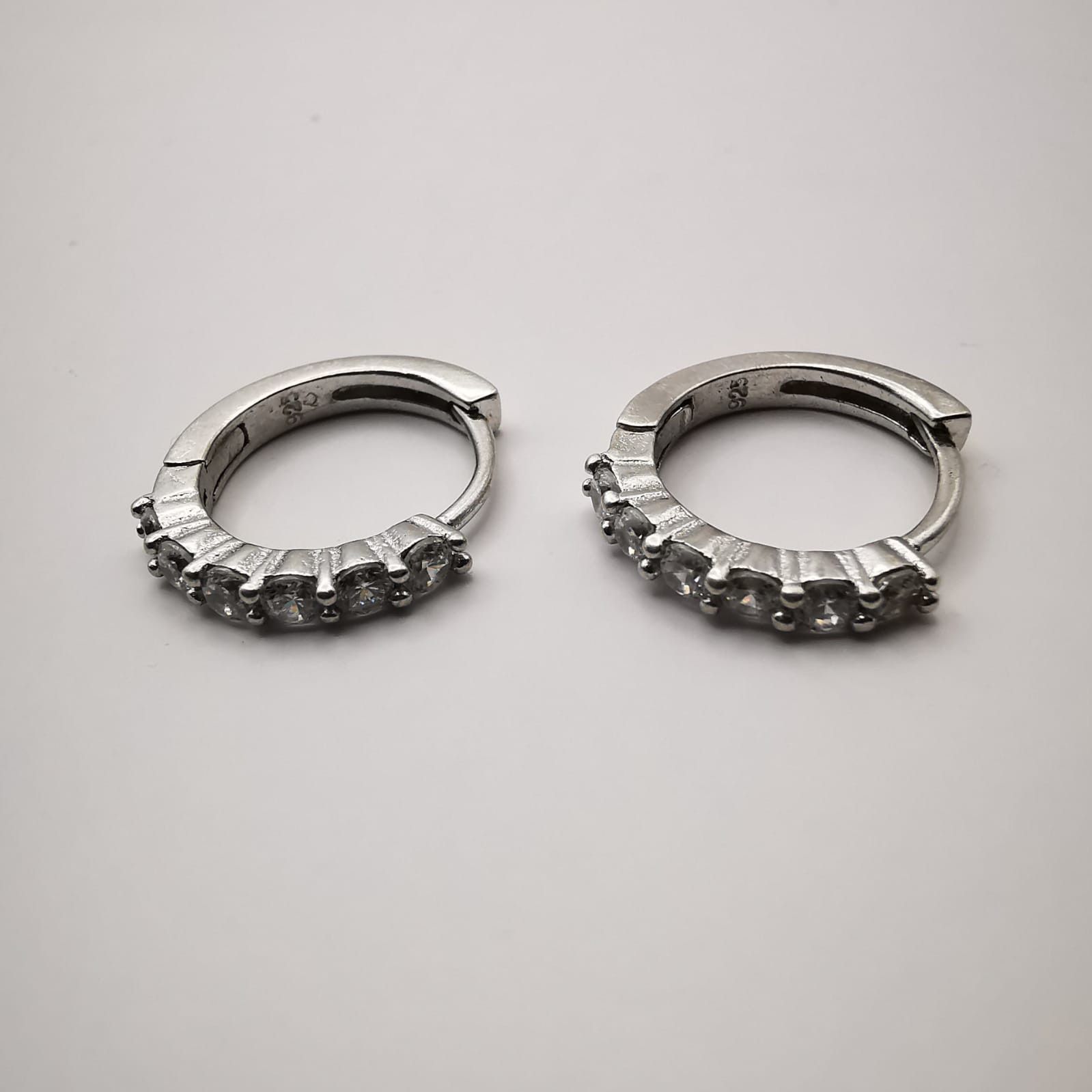 Sterling Silver × Vintage Vintage Earrings For Girl 925 Sterling Silver with Zirconia Size ONE SIZE - 1 Thumbnail