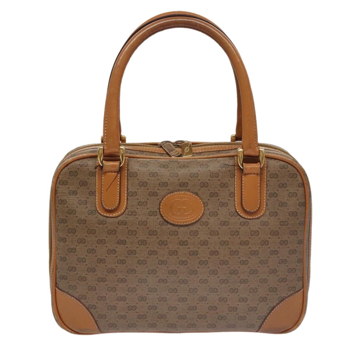 Gucci GUCCI Micro GG Supreme Hand Bag Pvc Leather Beige Gold Size ONE SIZE - 2 Thumbnail